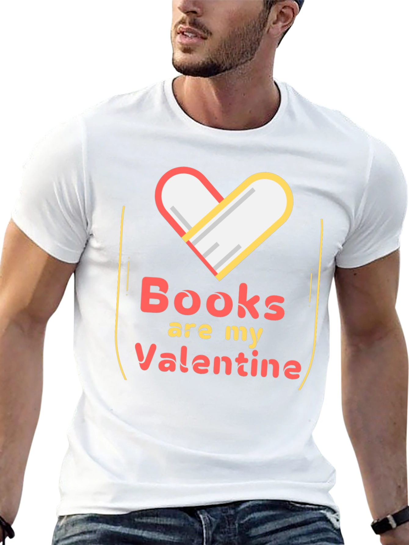 Books Are My Valentine Graphic Tee
