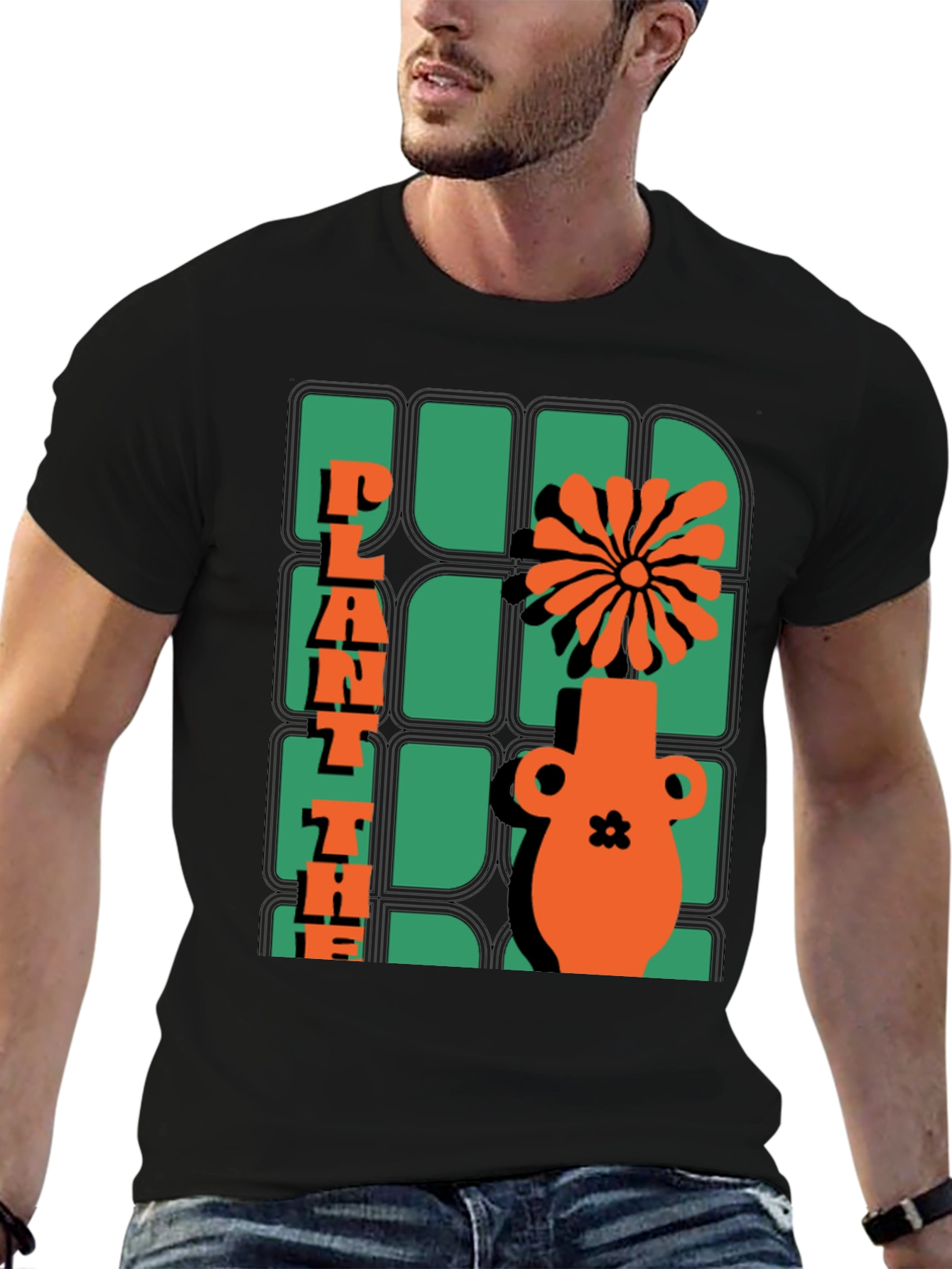 Plant The Seed T-Shirt - Retro Floral Design