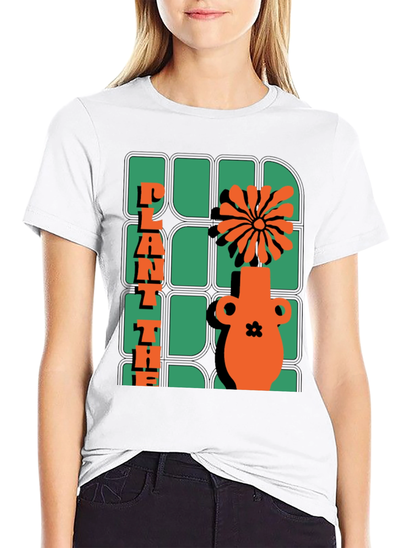 Plant The Seed T-Shirt - Retro Floral Design