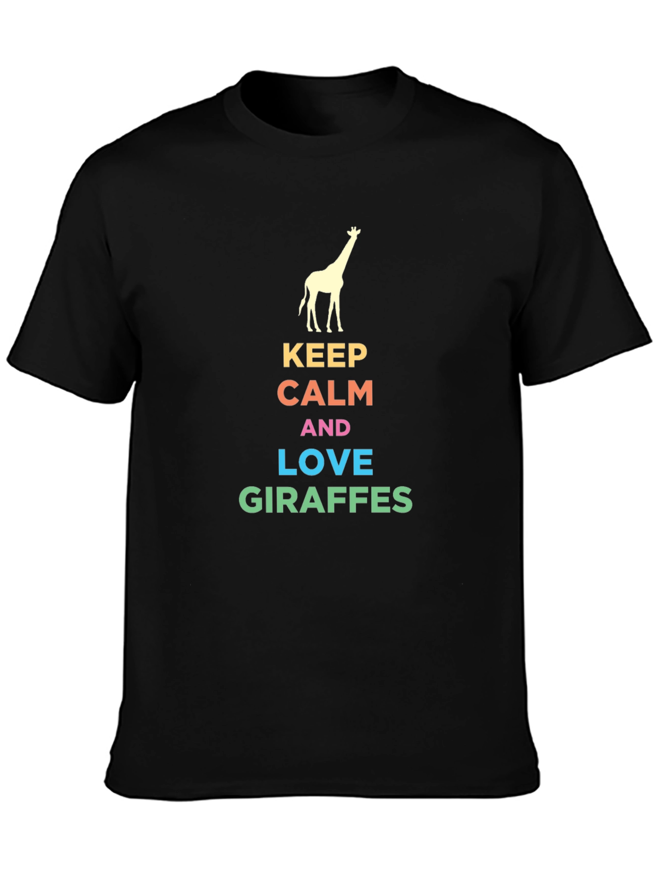 Keep Calm & Love Giraffes Graphic Tee