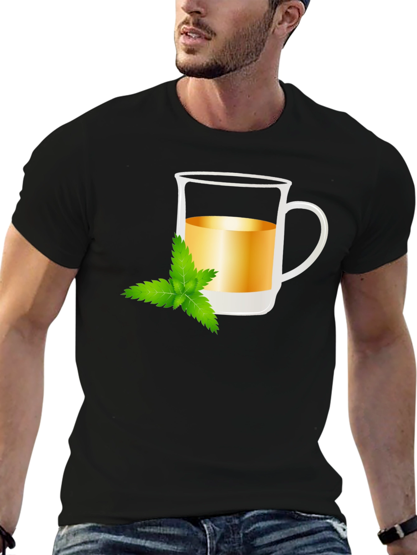 Mint Tea Graphic Tee - Refreshing Style