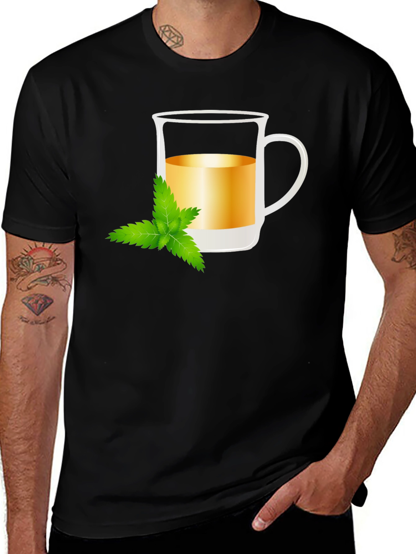 Mint Tea Graphic Tee - Refreshing Style