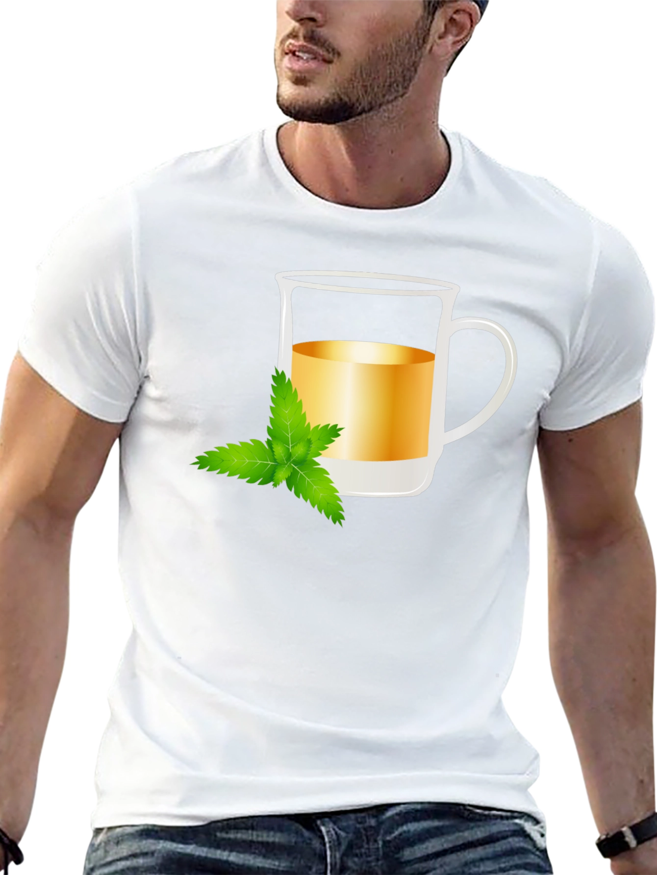 Mint Tea Graphic Tee - Refreshing Style