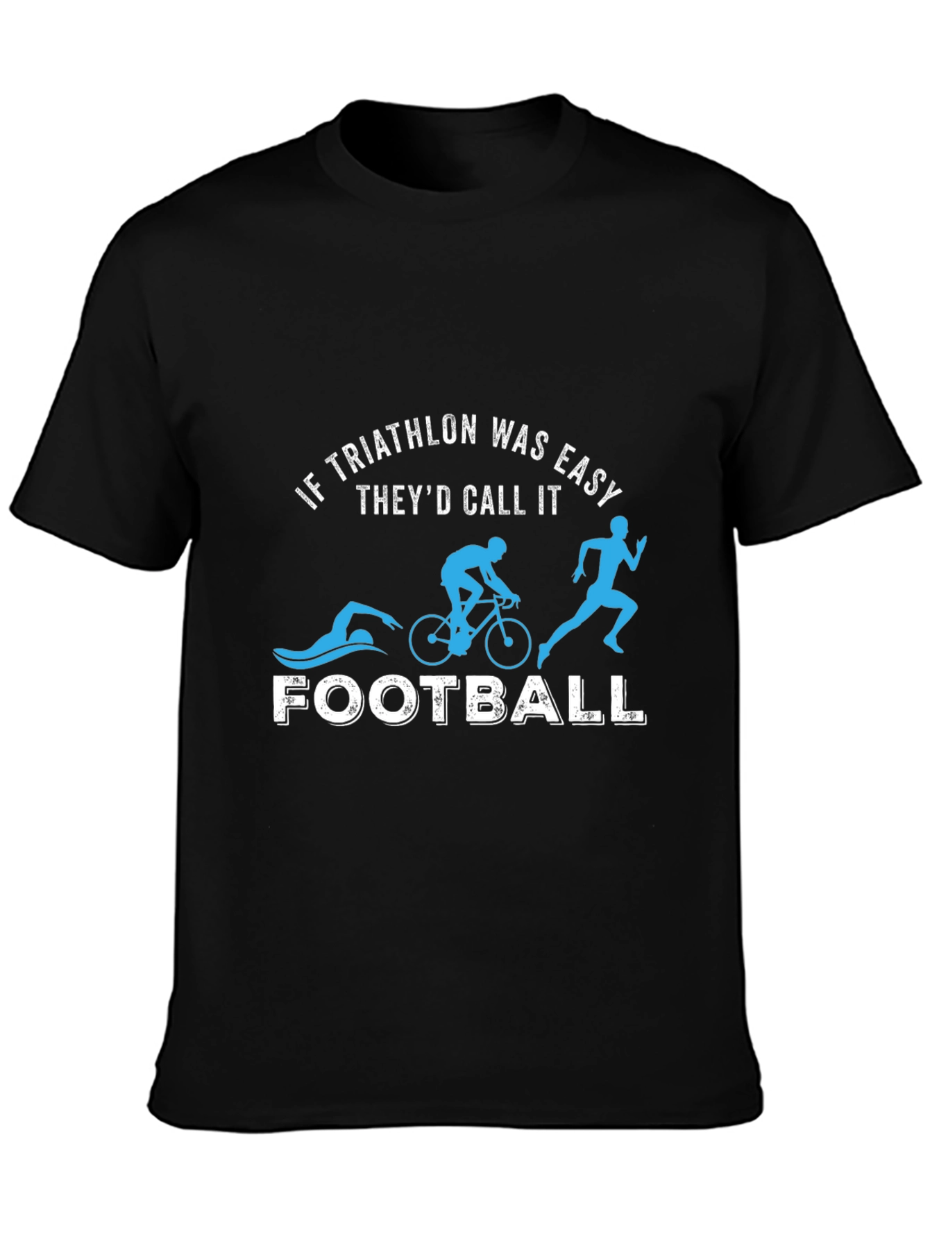 Triathlon Easy Funny Graphic T-Shirt