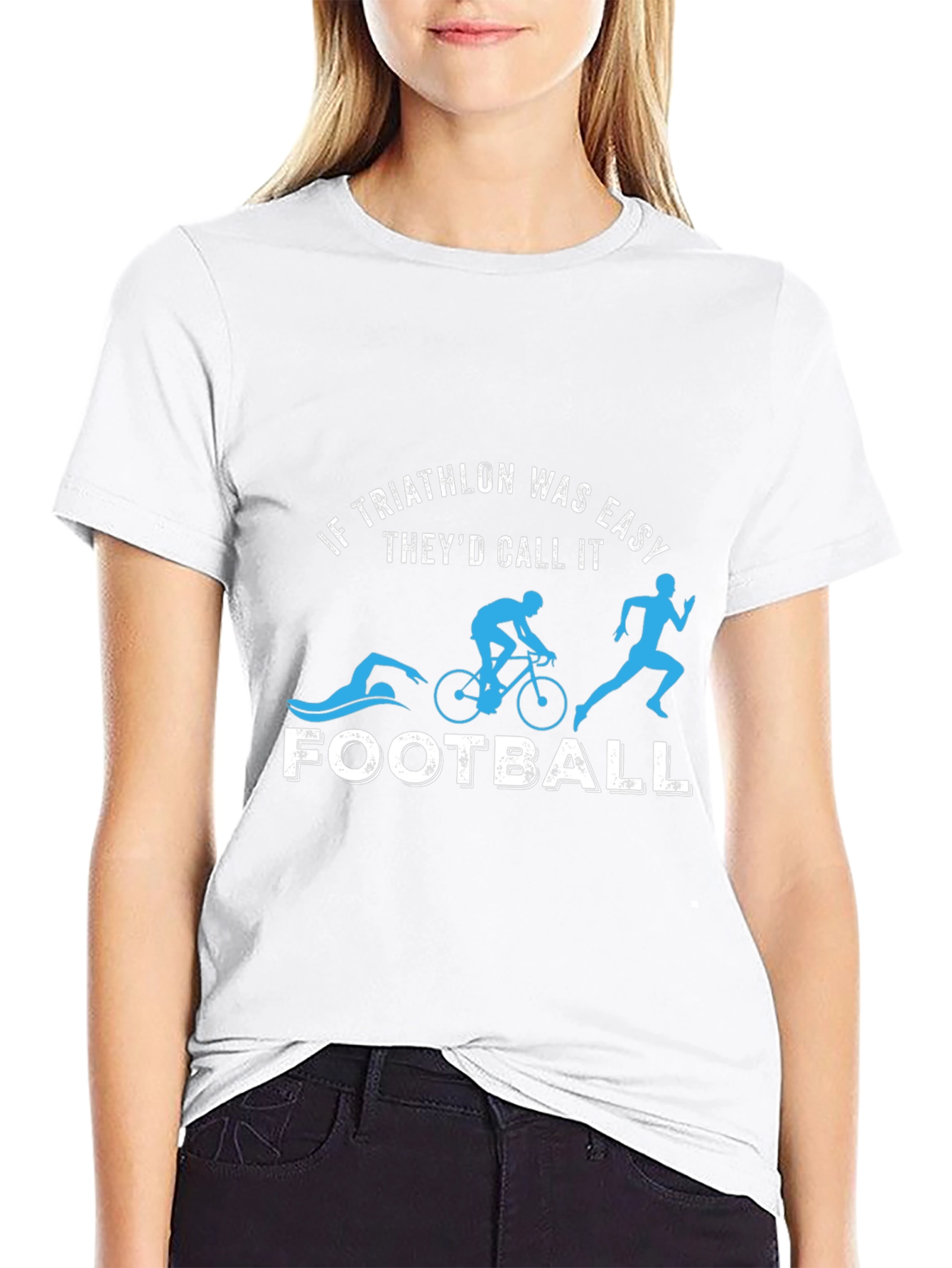 Triathlon Easy Funny Graphic T-Shirt