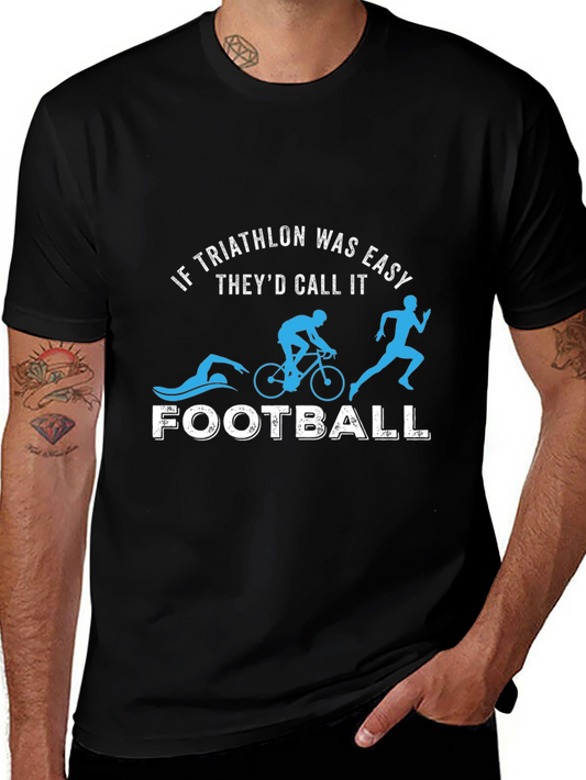 Triathlon Easy Funny Graphic T-Shirt
