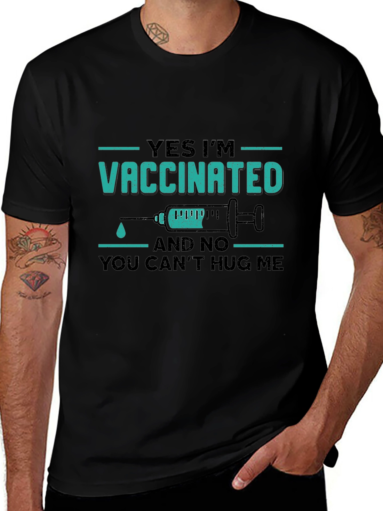 Vaccinated Funny Graphic Tee