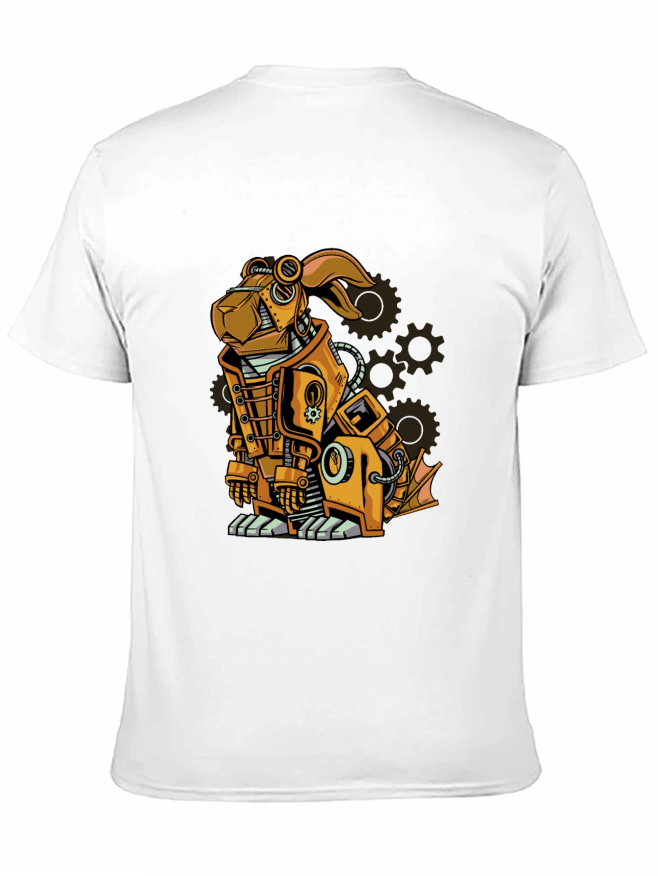 Steampunk Dog Graphic T-Shirt - Unique Design