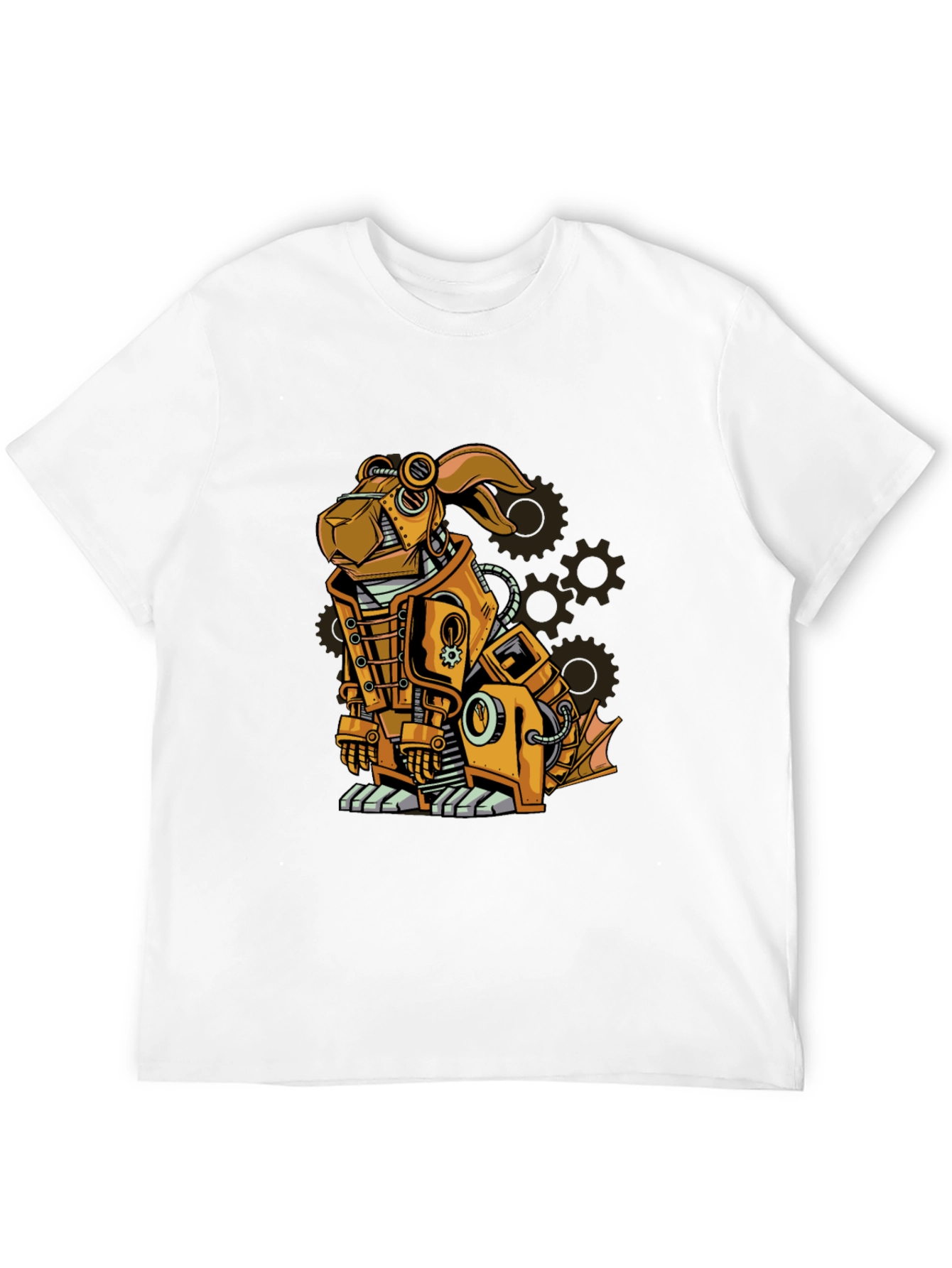 Steampunk Dog Graphic T-Shirt - Unique Design