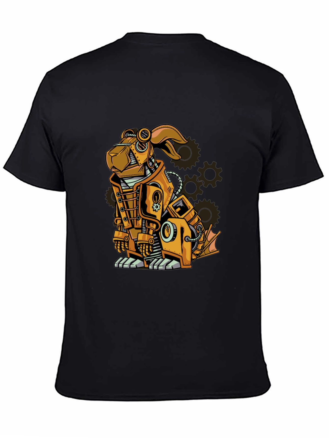 Steampunk Dog Graphic T-Shirt - Unique Design