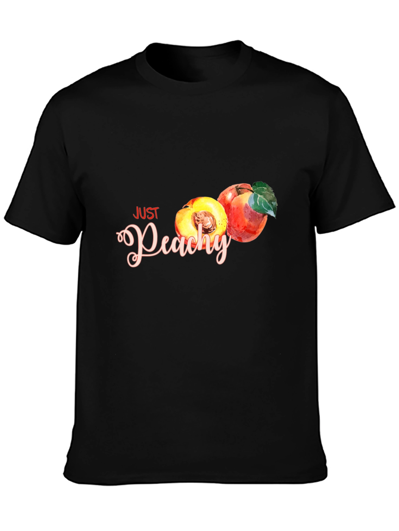 Just Peachy Graphic T-Shirt - Soft Cotton Casual Tee