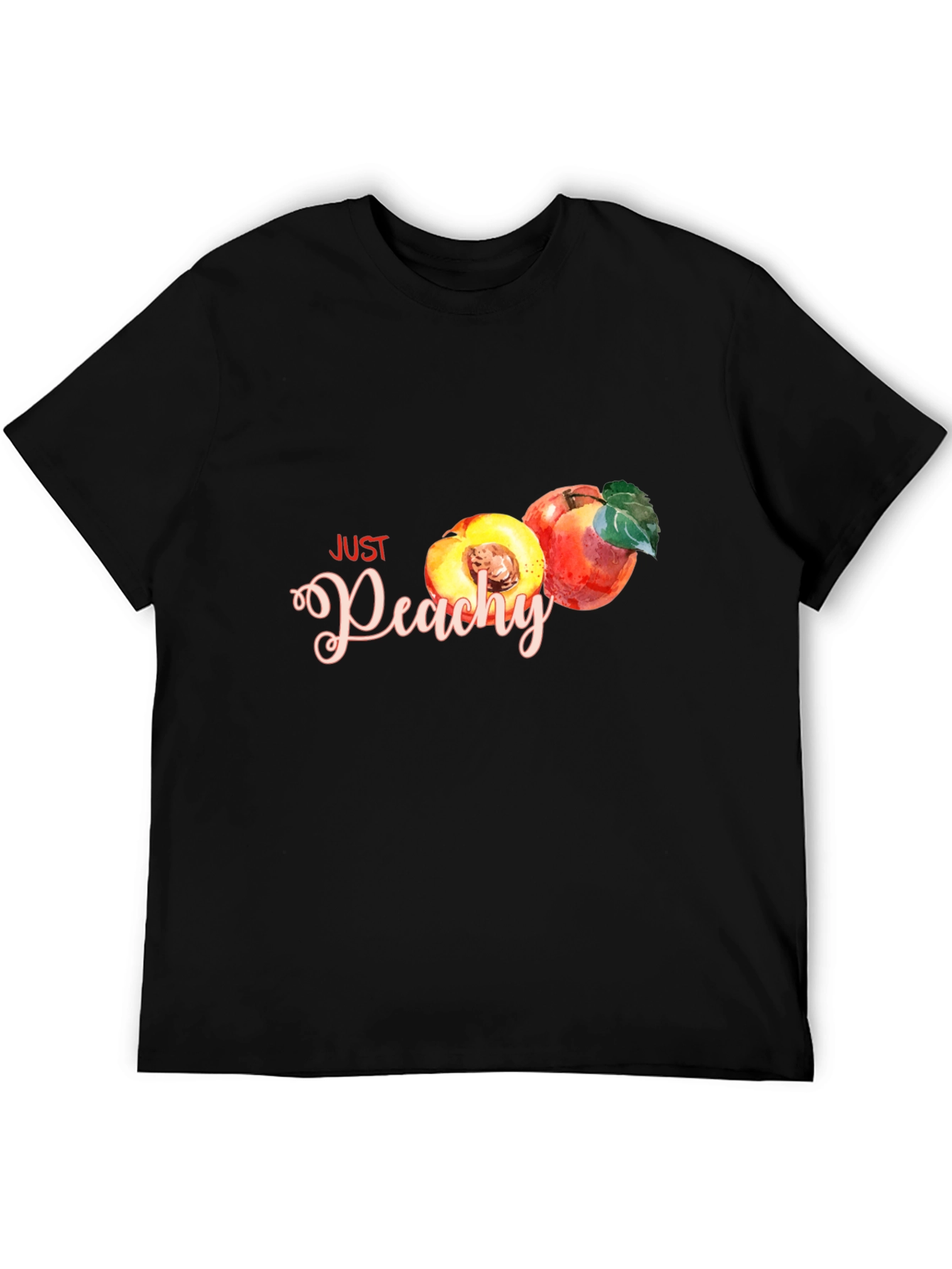 Just Peachy Graphic T-Shirt - Soft Cotton Casual Tee