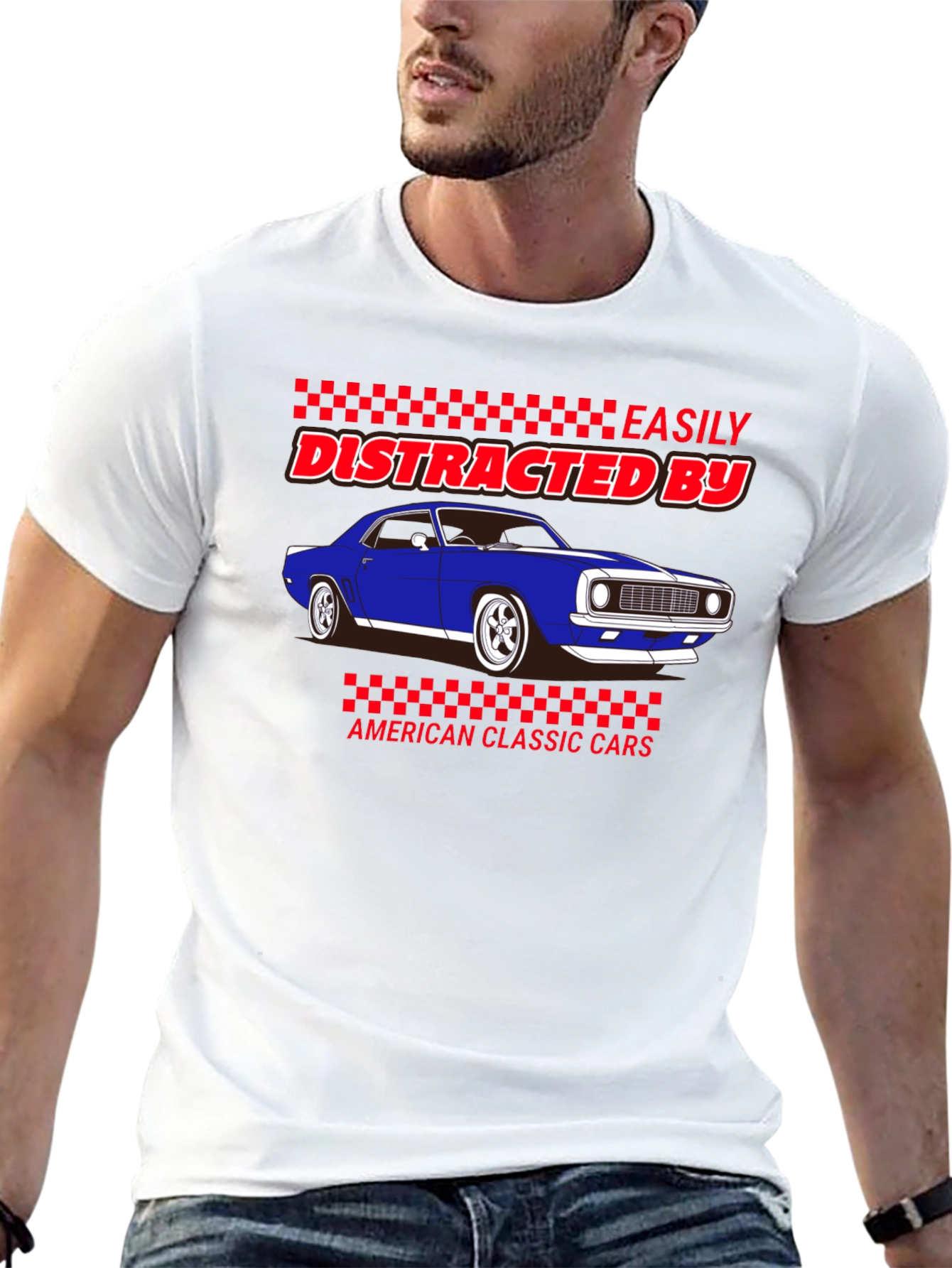 Distracted By Classic Cars T-Shirt