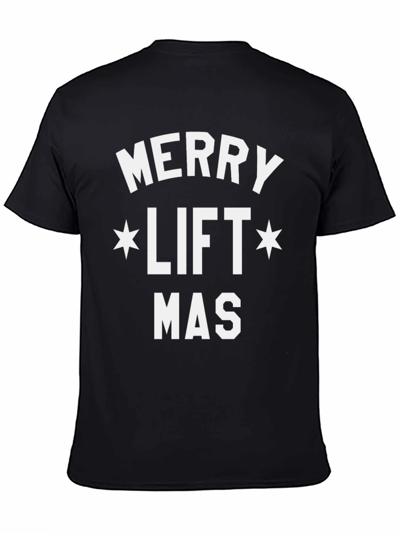 Merry Liftmas Black Graphic Tee
