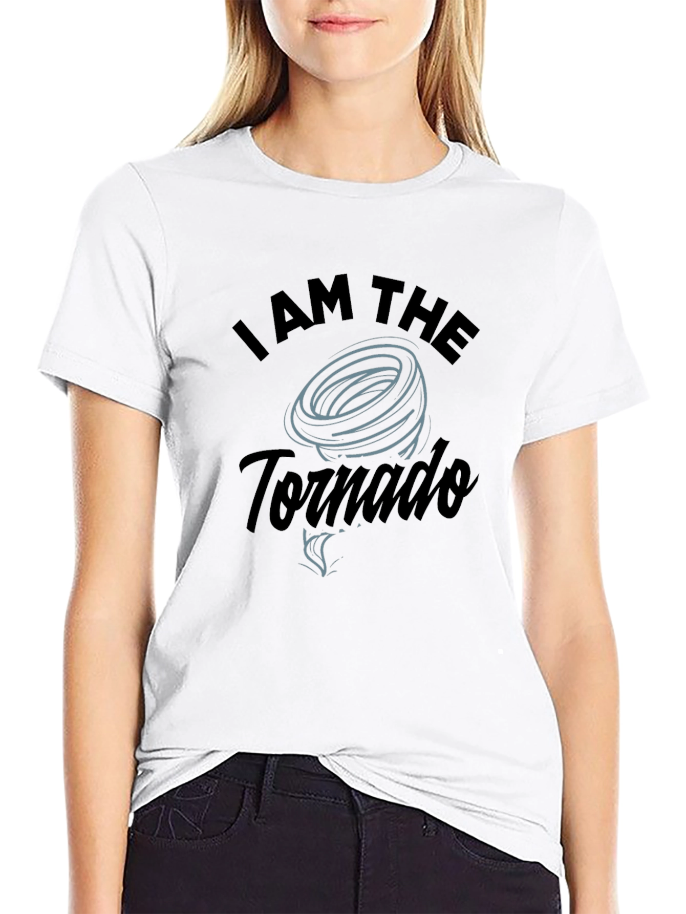 I am the Tornado Black Graphic Tee