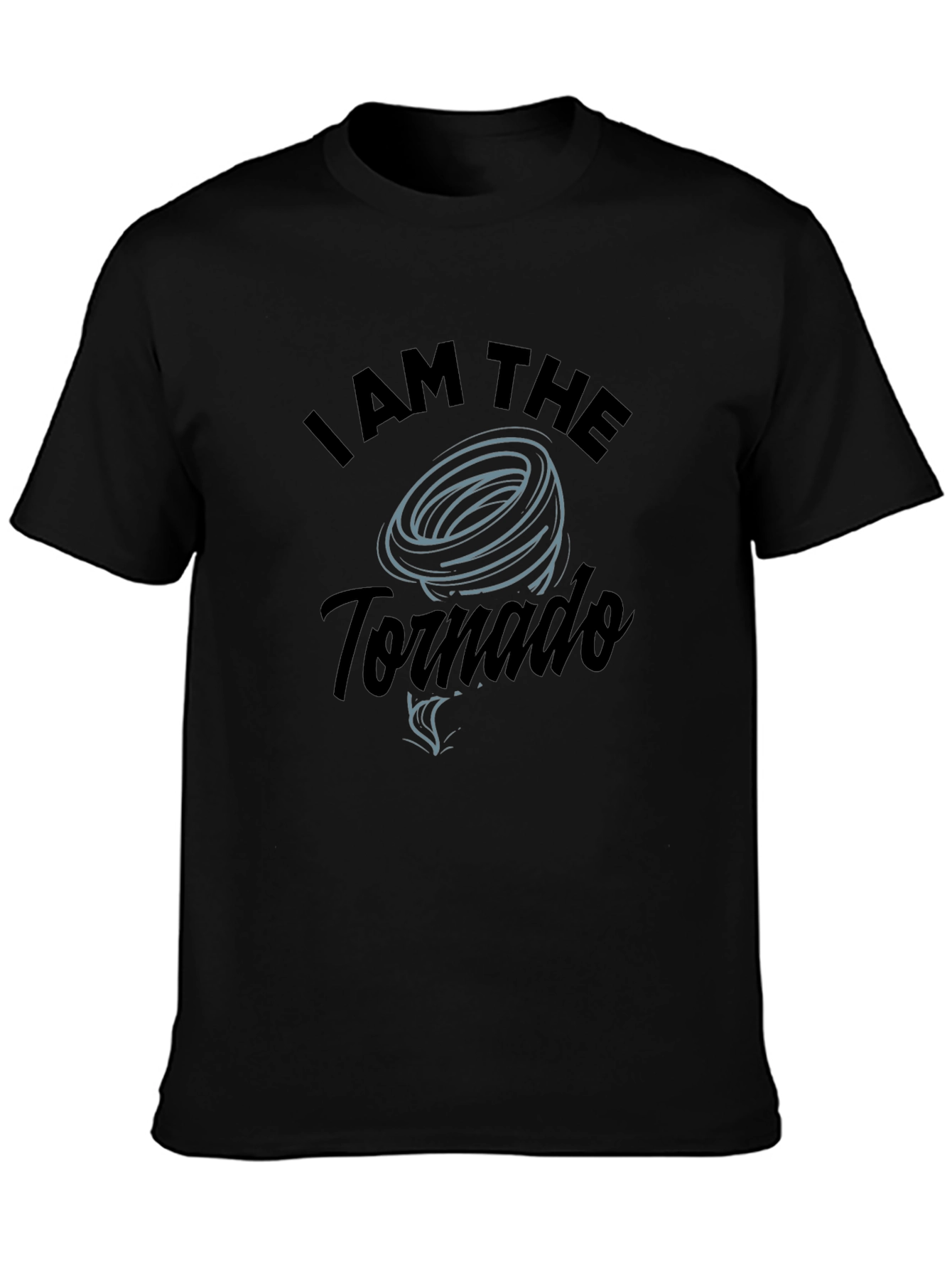 I am the Tornado Black Graphic Tee