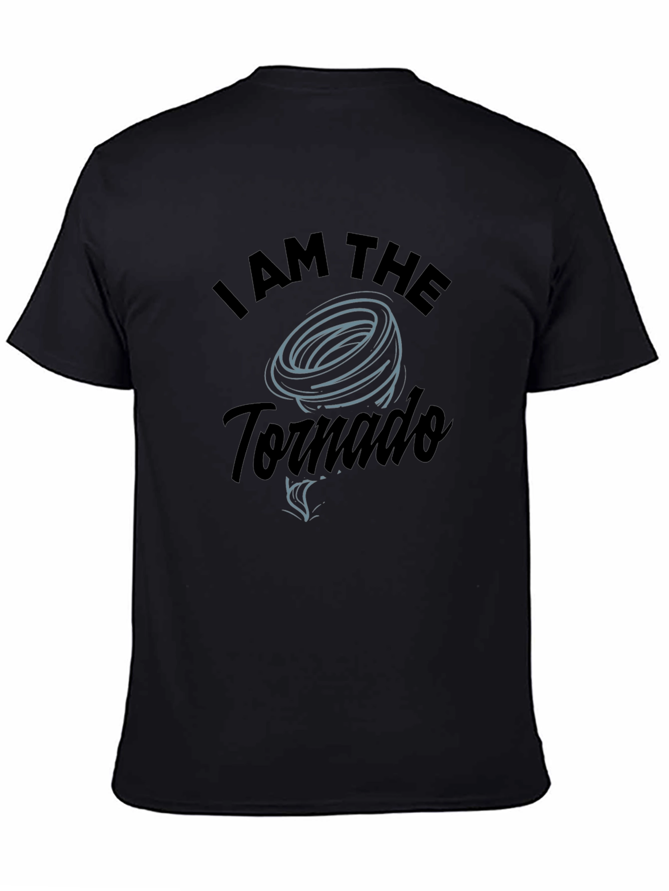 I am the Tornado Black Graphic Tee