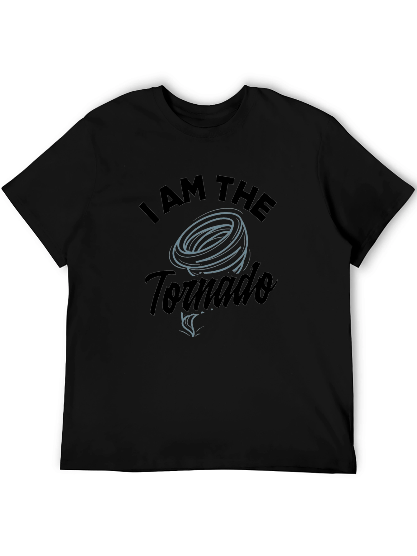 I am the Tornado Black Graphic Tee