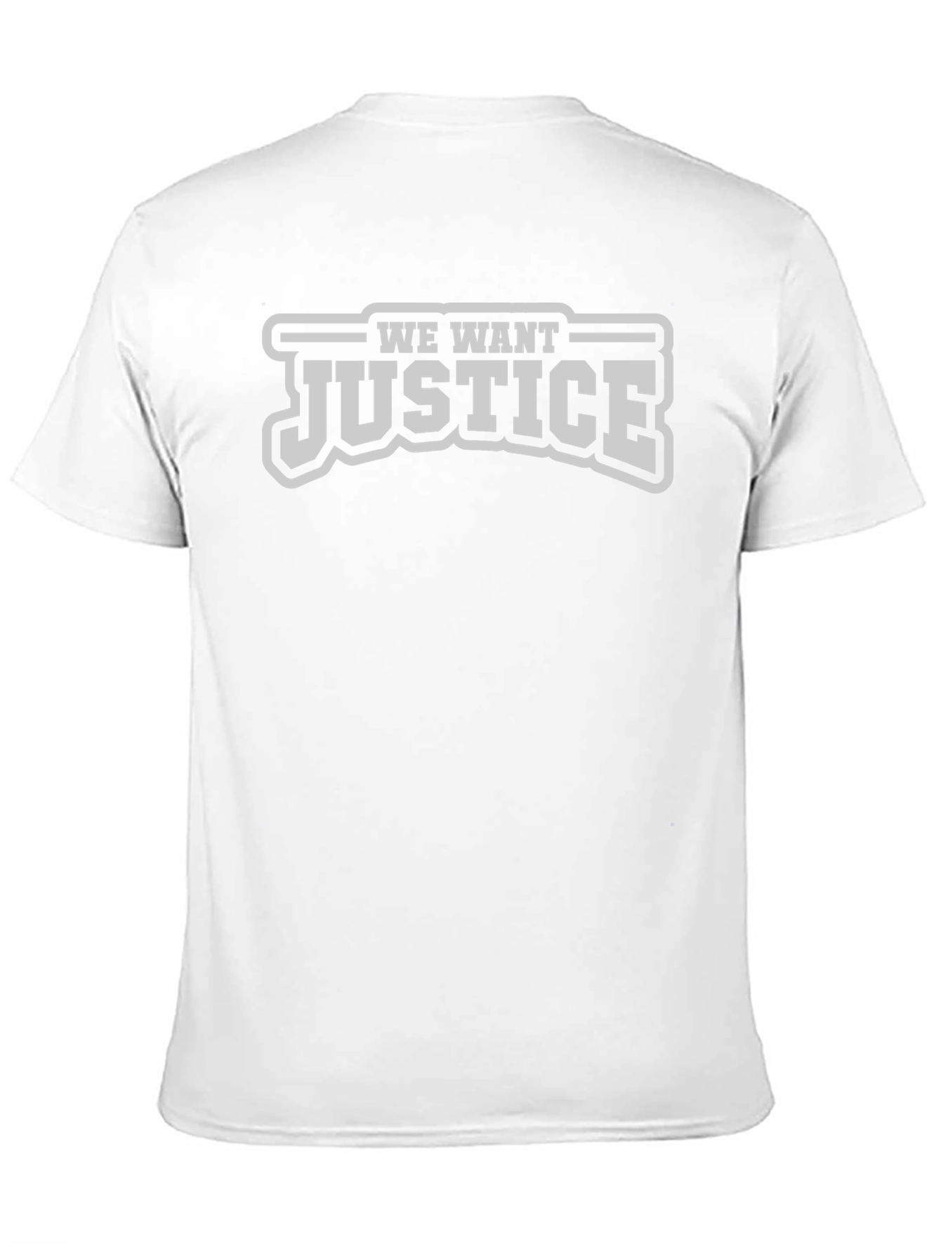 We Want Justice T-Shirt - Black Tee