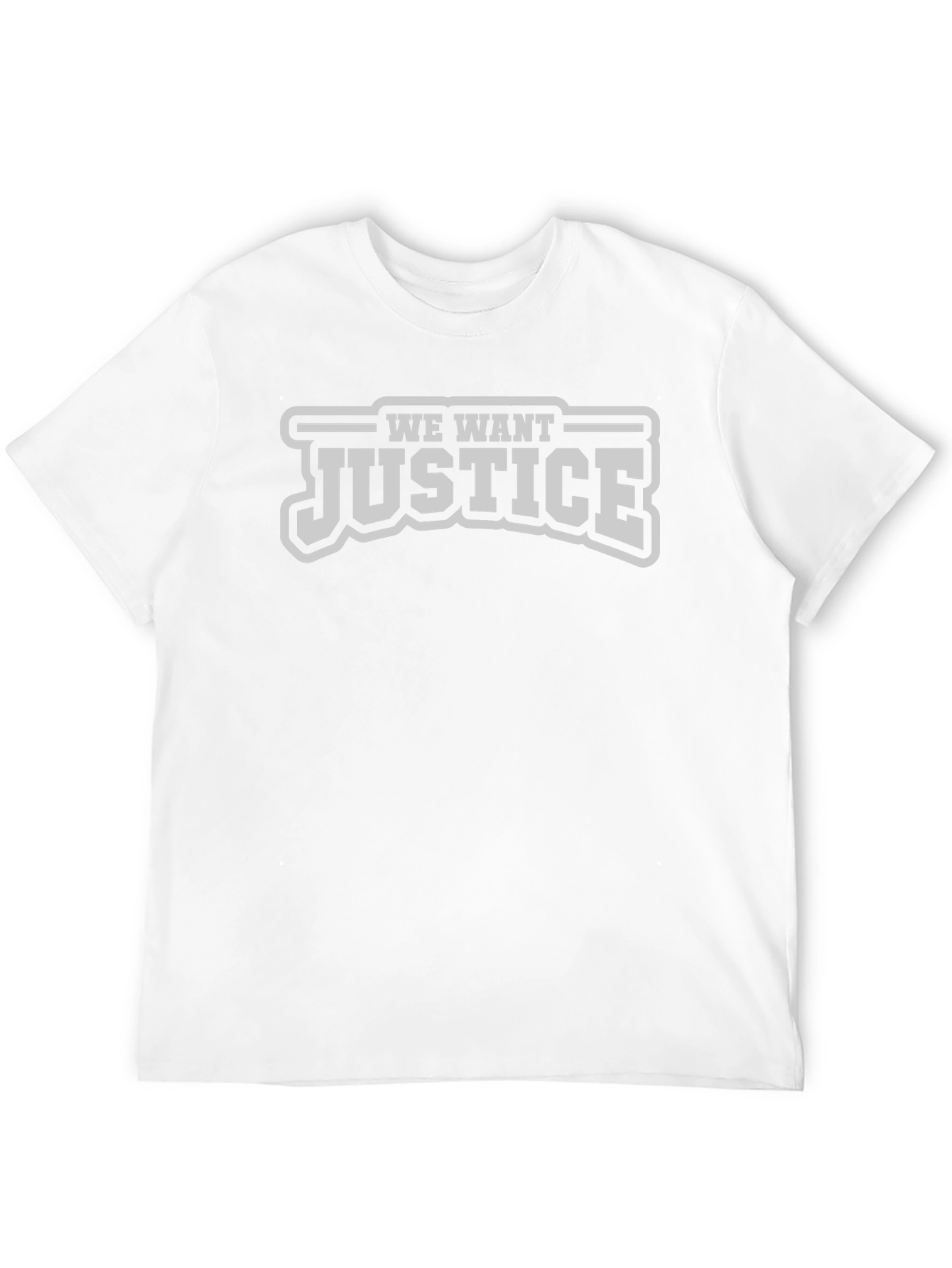 We Want Justice T-Shirt - Black Tee