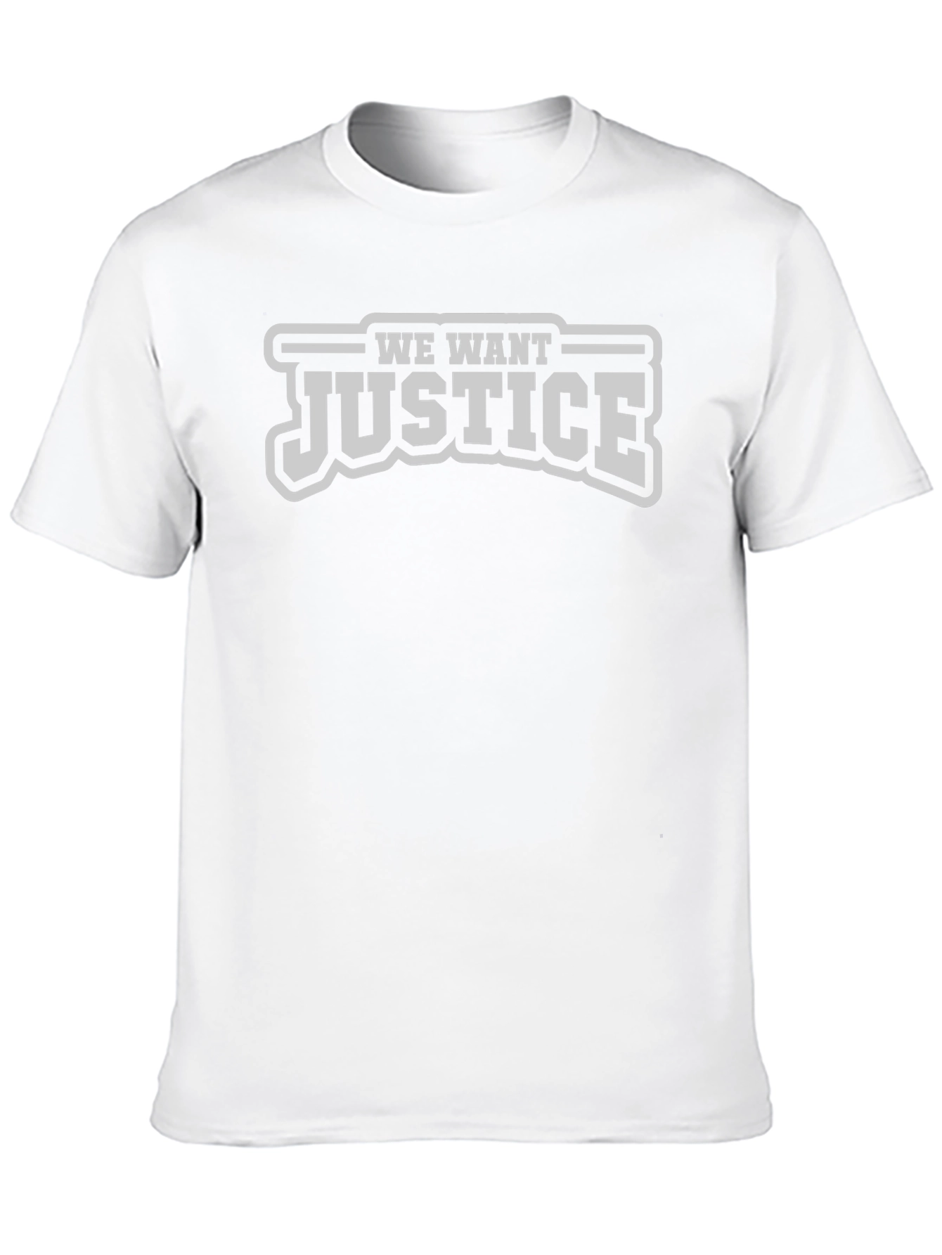 We Want Justice T-Shirt - Black Tee