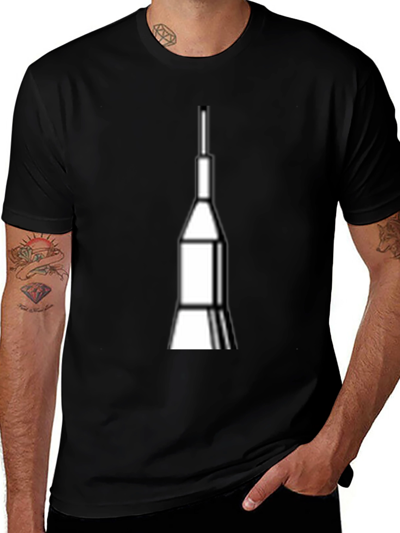 Rocket Graphic Tee - Space Launch Design T-Shirt