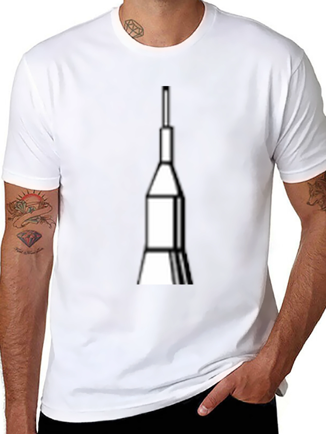 Rocket Graphic Tee - Space Launch Design T-Shirt