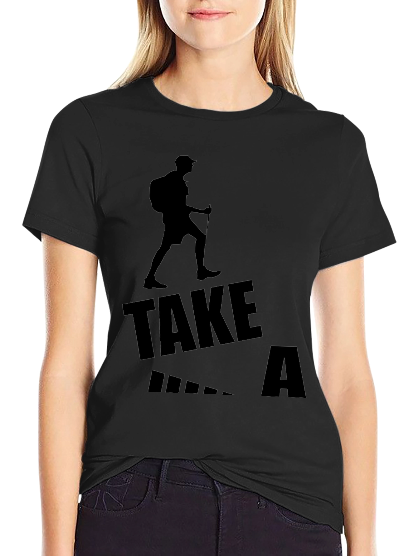 Take a Hike Black Graphic Tee