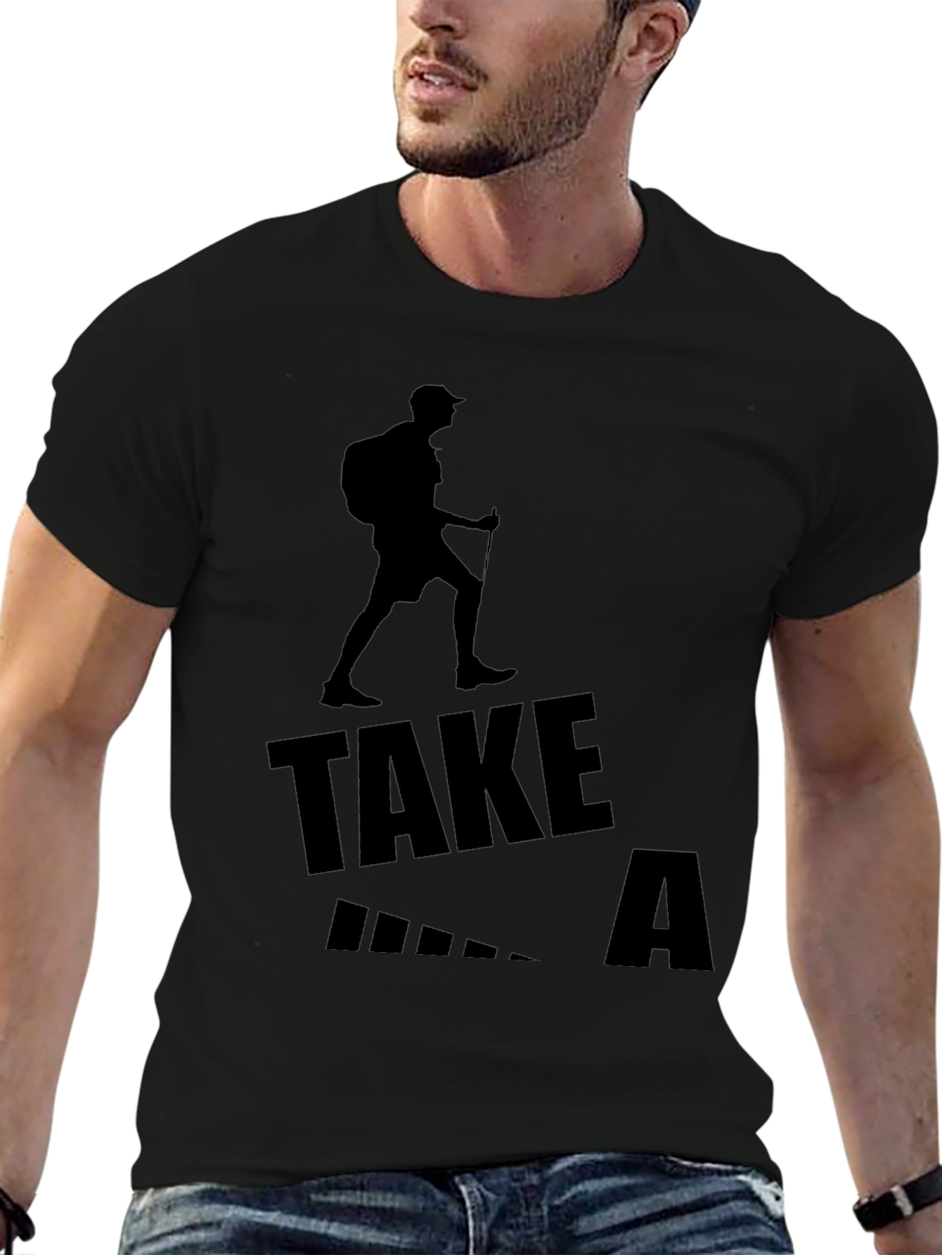 Take a Hike Black Graphic Tee