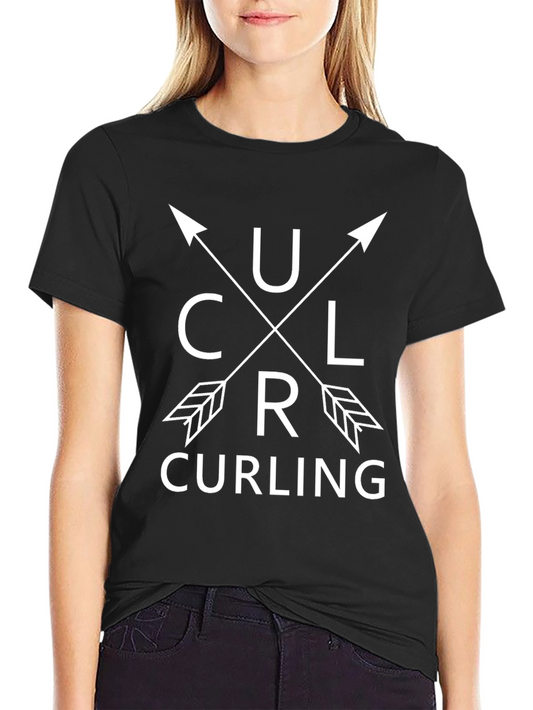 Curling Arrow Graphic Tee -  Cool Sport Shirt
