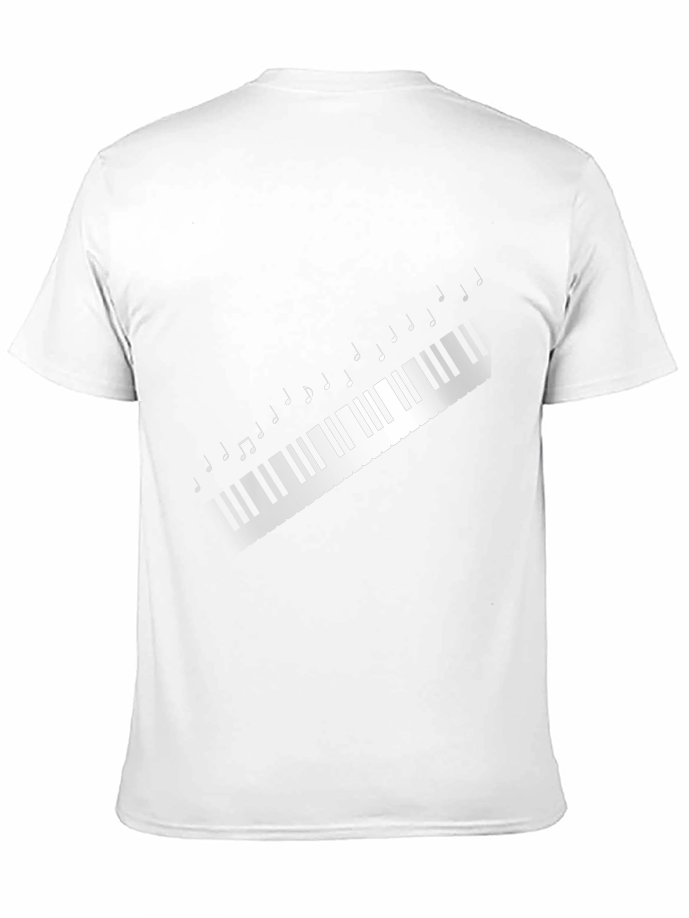 Musical Keys Graphic Tee - Black Casual T-Shirt