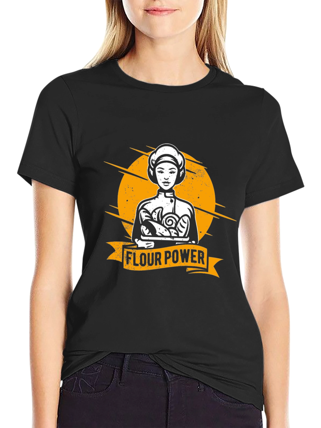 Flour Power Baker T-Shirt - Unique Graphic Tee