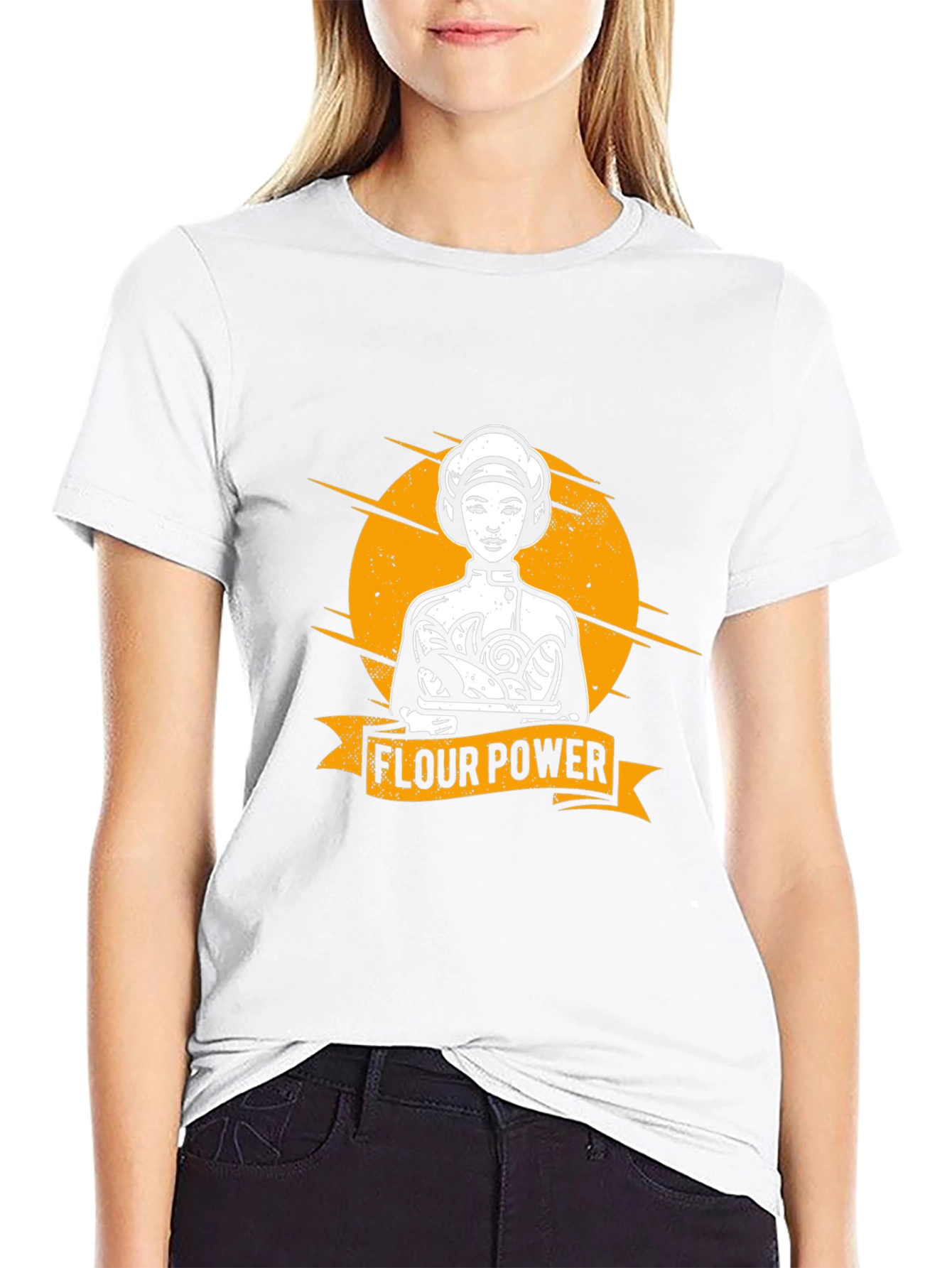 Flour Power Baker T-Shirt - Unique Graphic Tee