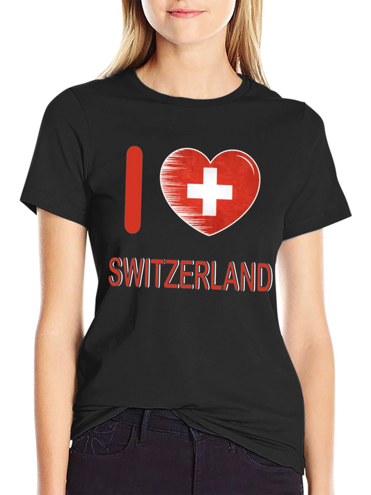 I Love Switzerland T-Shirt - Swiss Pride Tee
