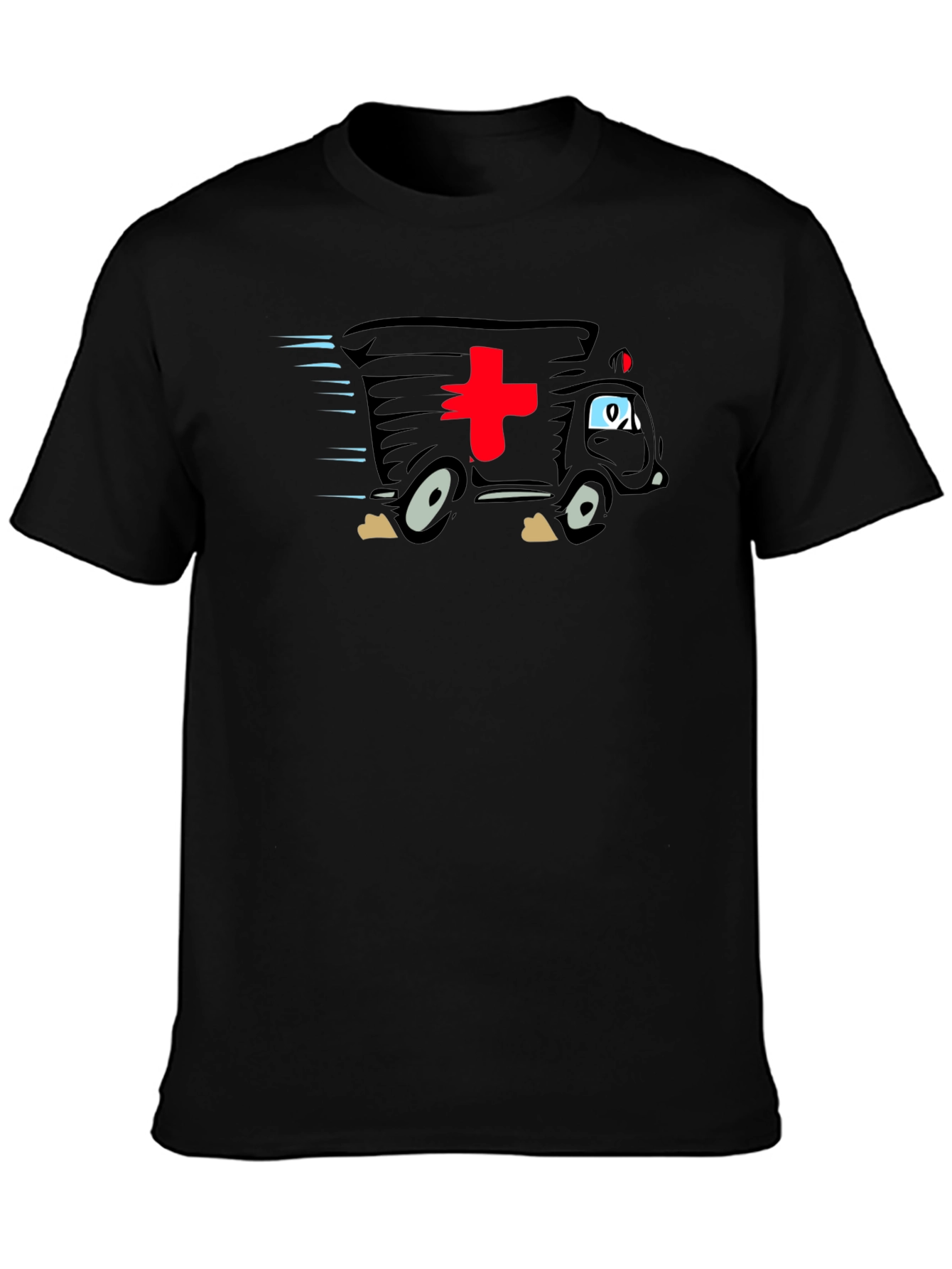 Funny Cartoon Ambulance T-Shirt - Medical Humor Tee
