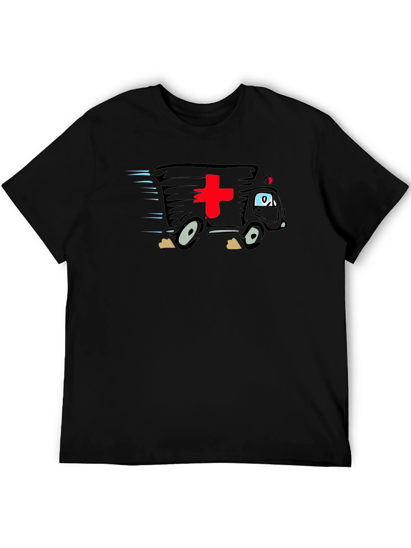 Funny Cartoon Ambulance T-Shirt - Medical Humor Tee