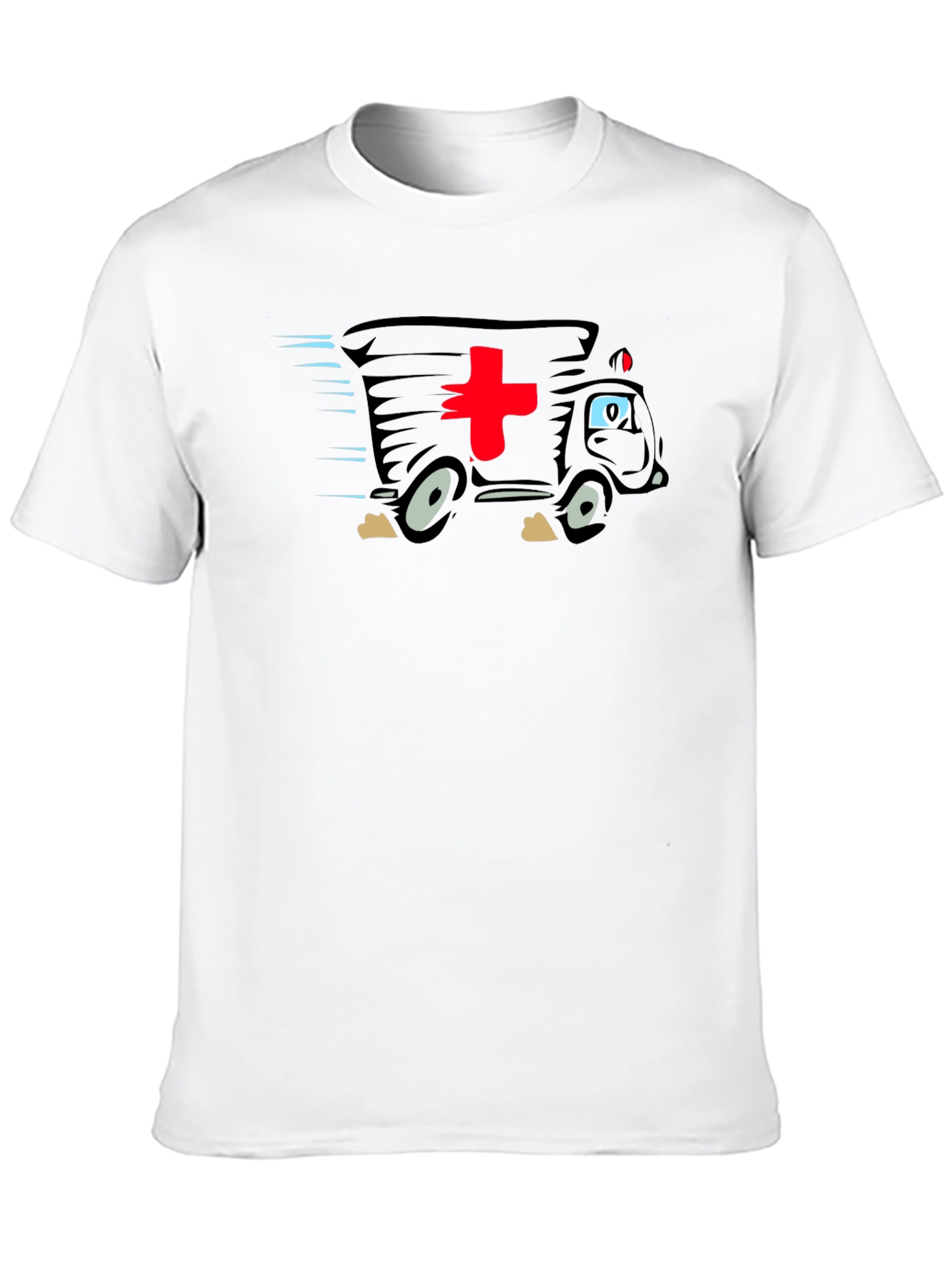 Funny Cartoon Ambulance T-Shirt - Medical Humor Tee
