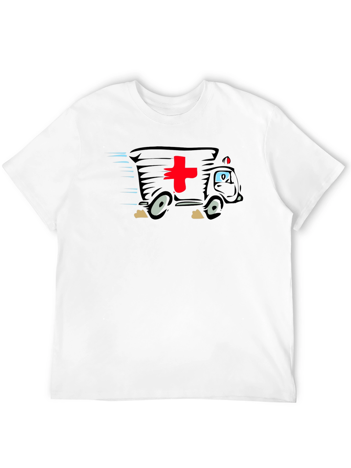 Funny Cartoon Ambulance T-Shirt - Medical Humor Tee