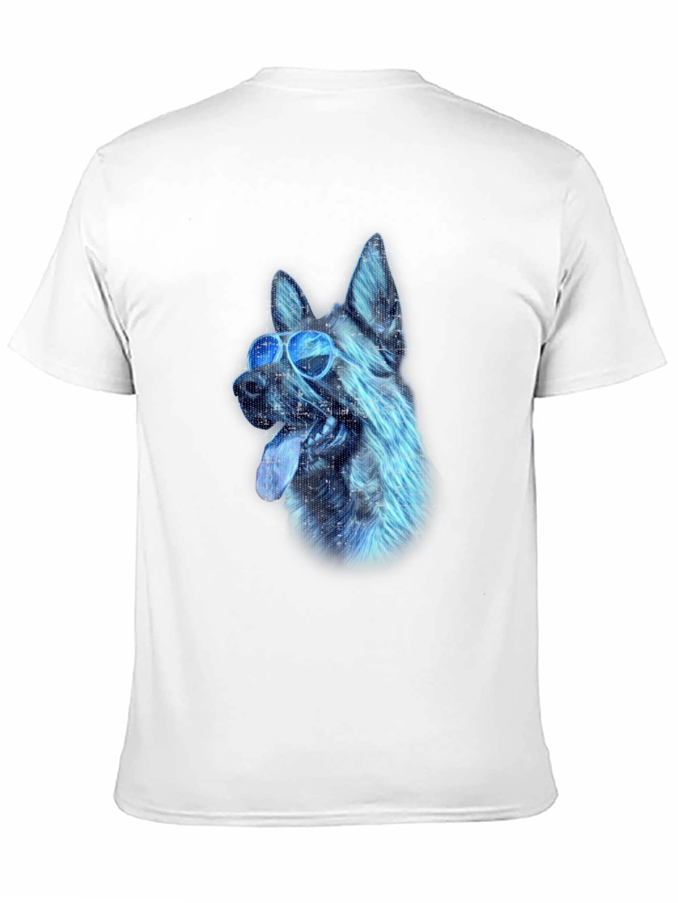 Cool Dog Graphic Tee - Black Cotton Blend