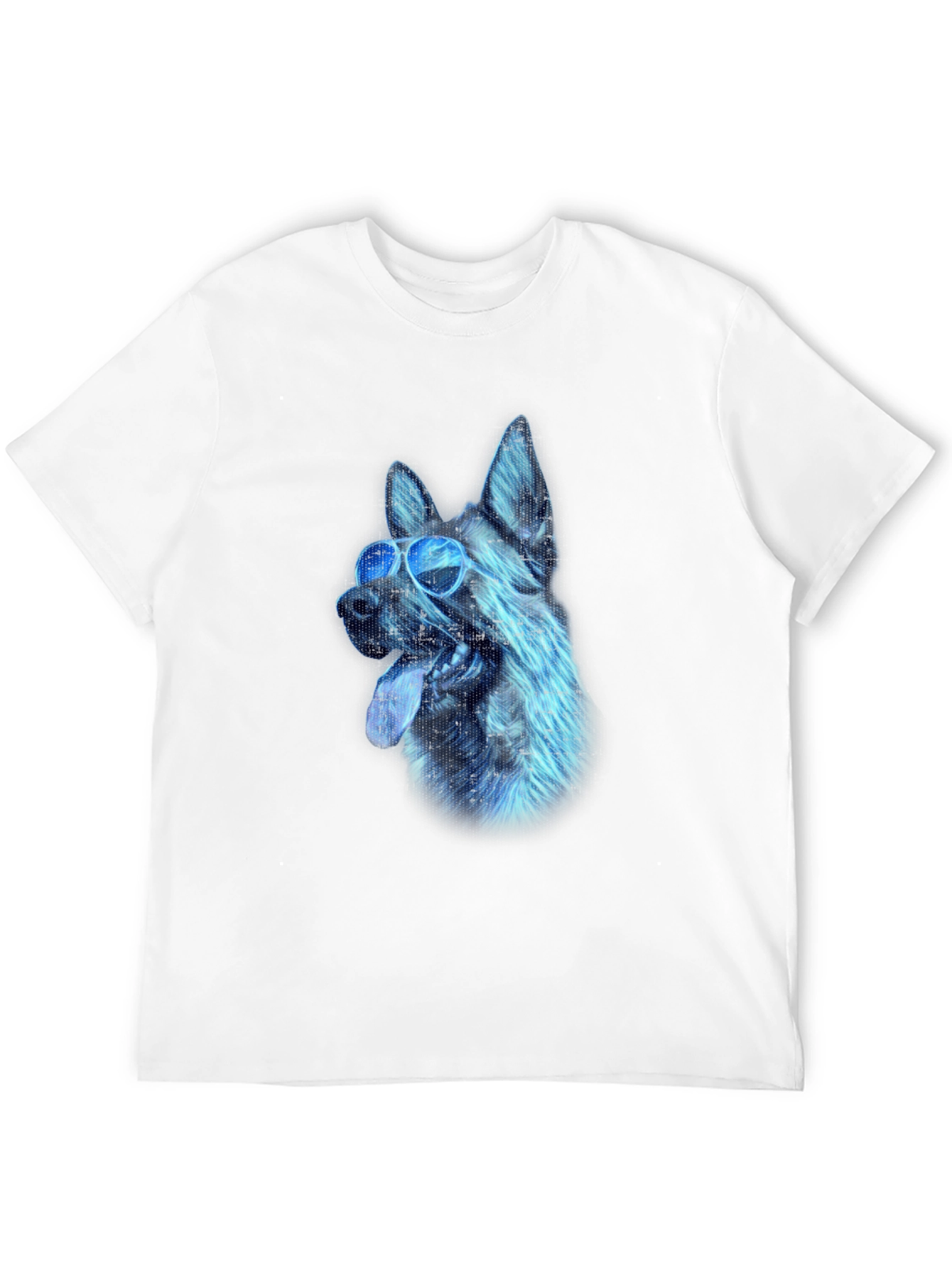 Cool Dog Graphic Tee - Black Cotton Blend