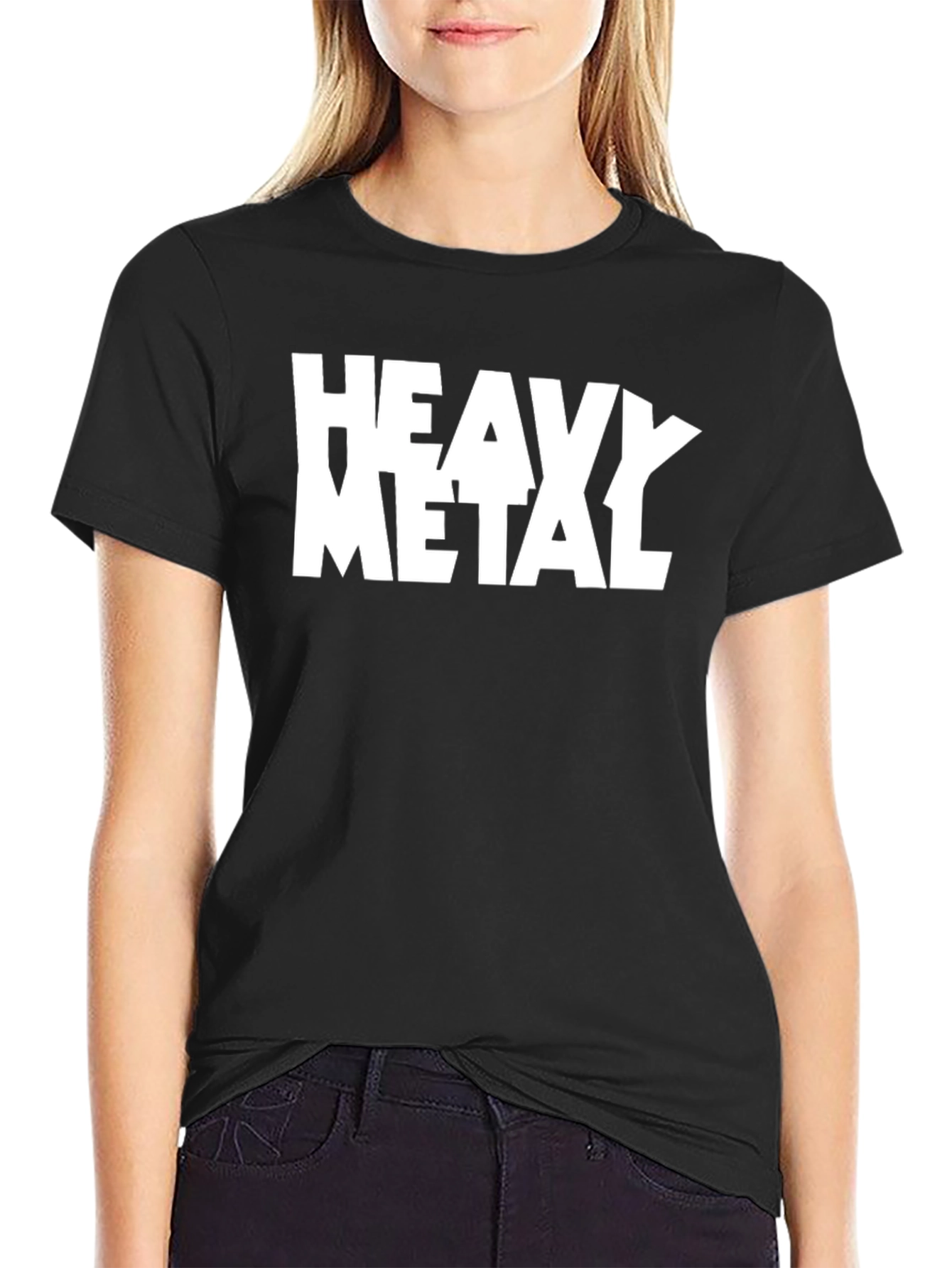 Heavy Metal Graphic Tee - Black Cotton T-Shirt