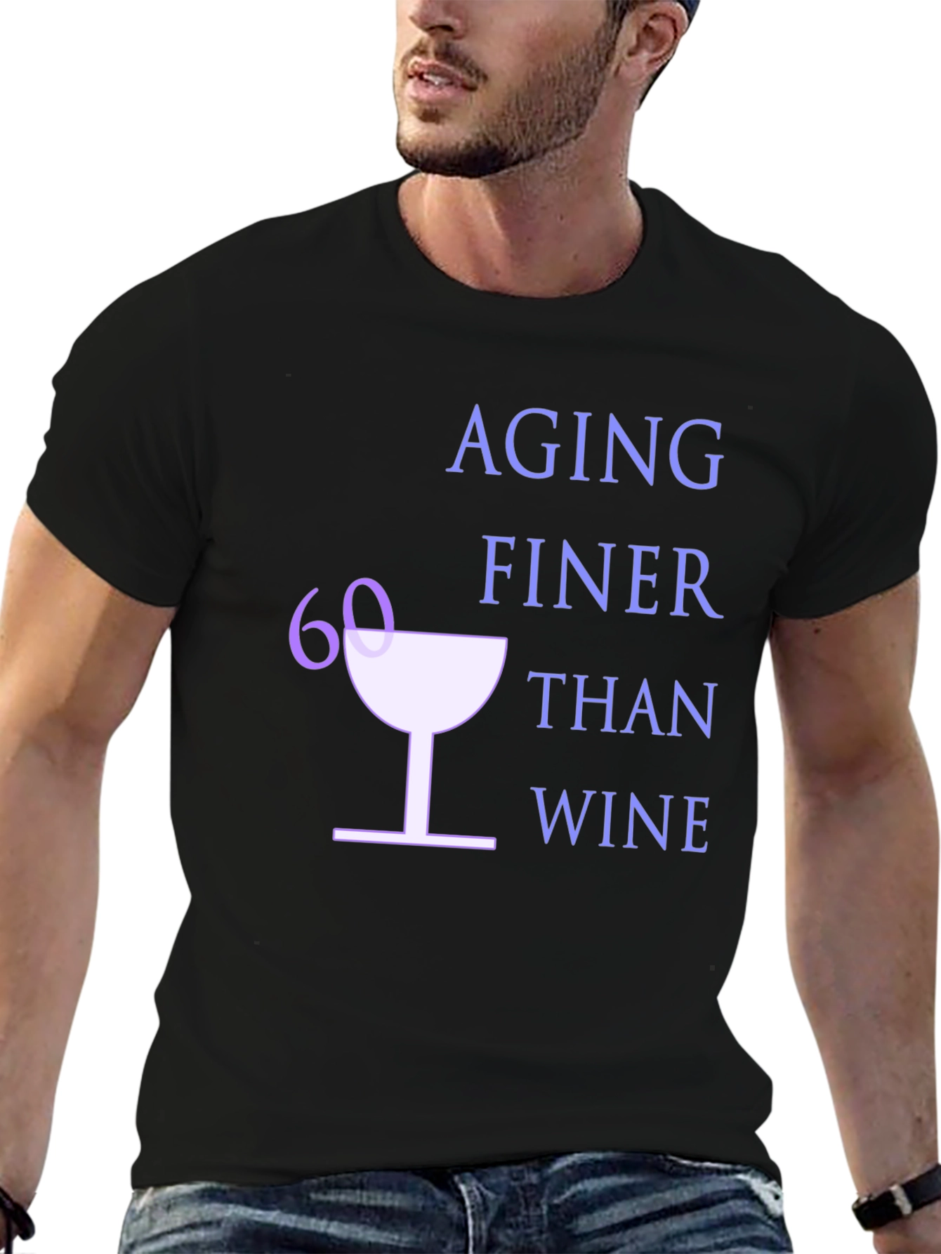 Aging Finer Than Wine - 60th Birthday T-Shirt