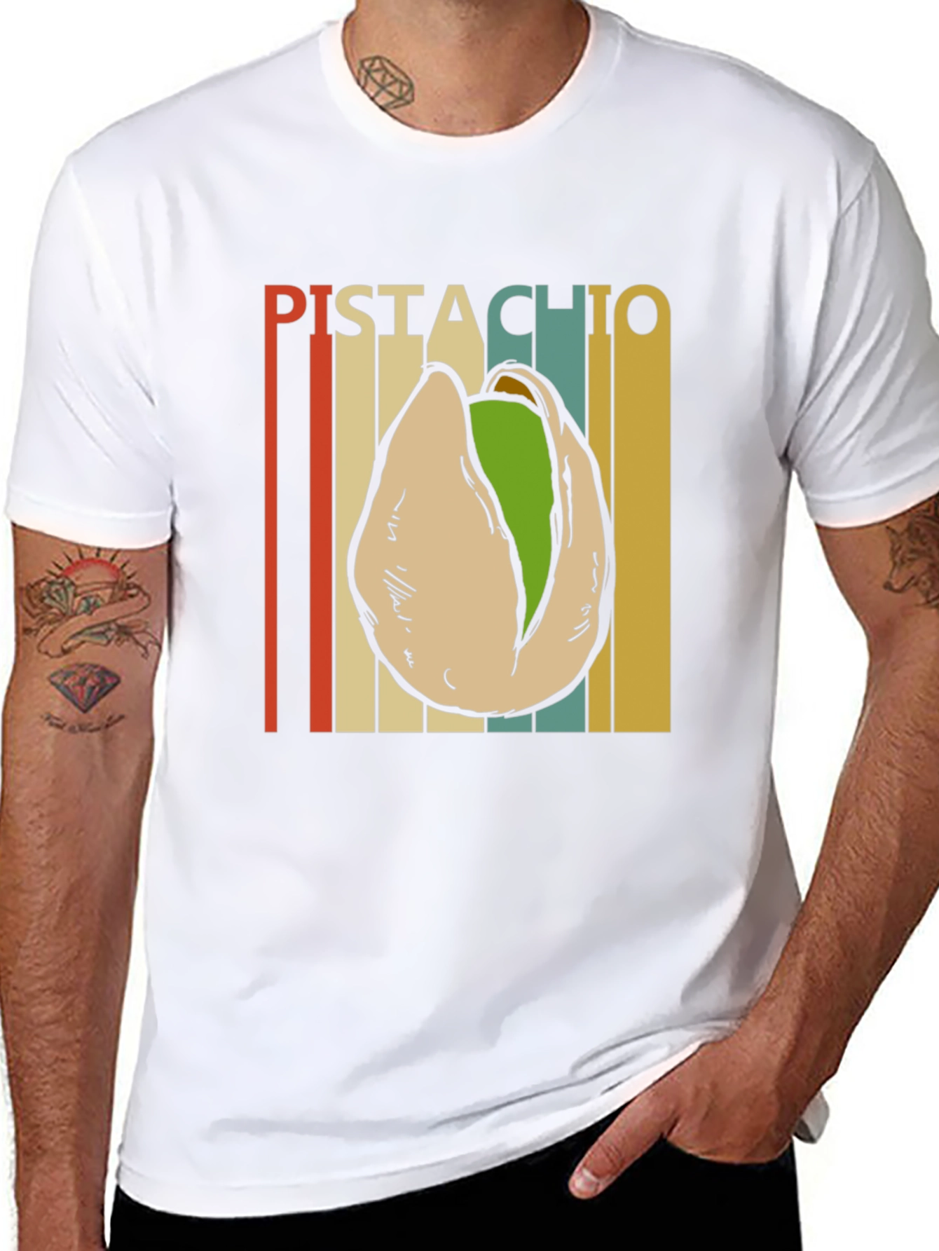 Pistachio Graphic T-Shirt - Retro Style Tee