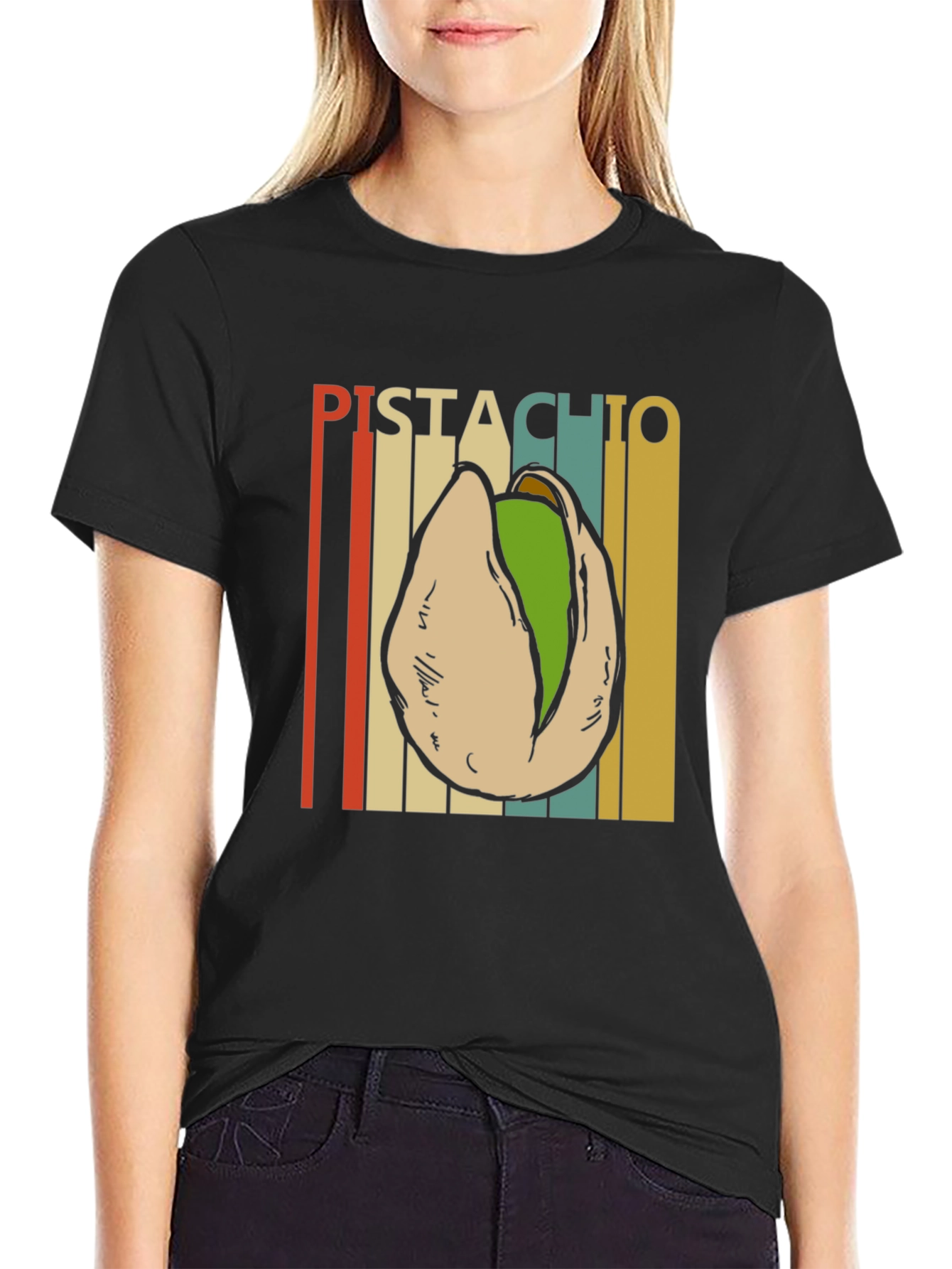 Pistachio Graphic T-Shirt - Retro Style Tee