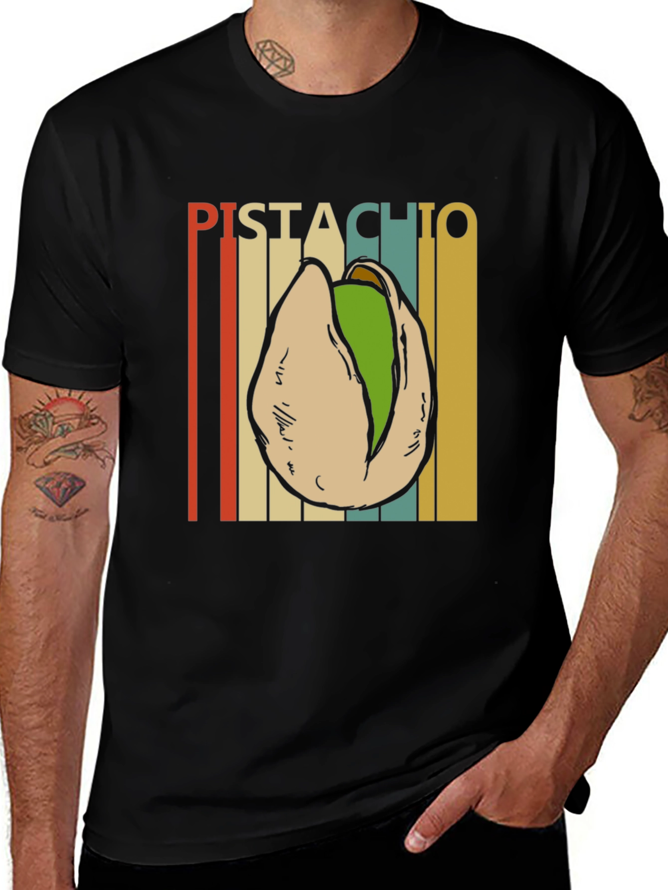 Pistachio Graphic T-Shirt - Retro Style Tee