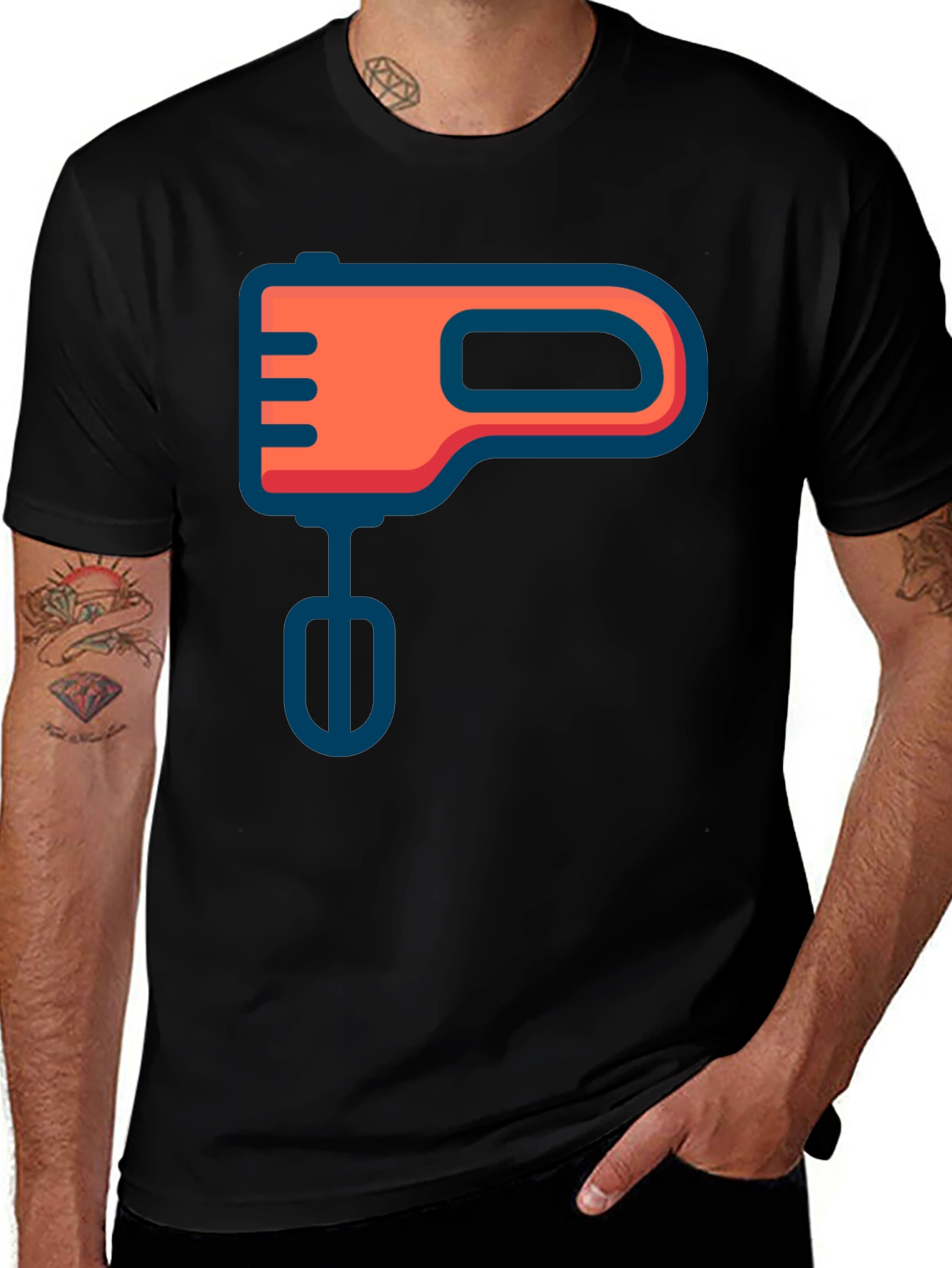 Mixer Graphic Tee - Black Cotton Blend