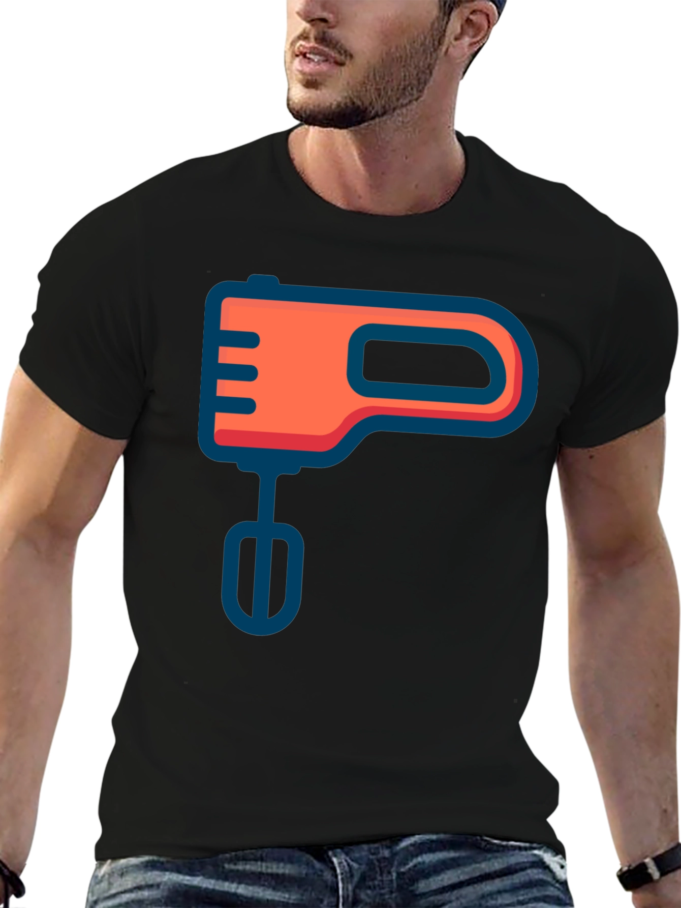 Mixer Graphic Tee - Black Cotton Blend
