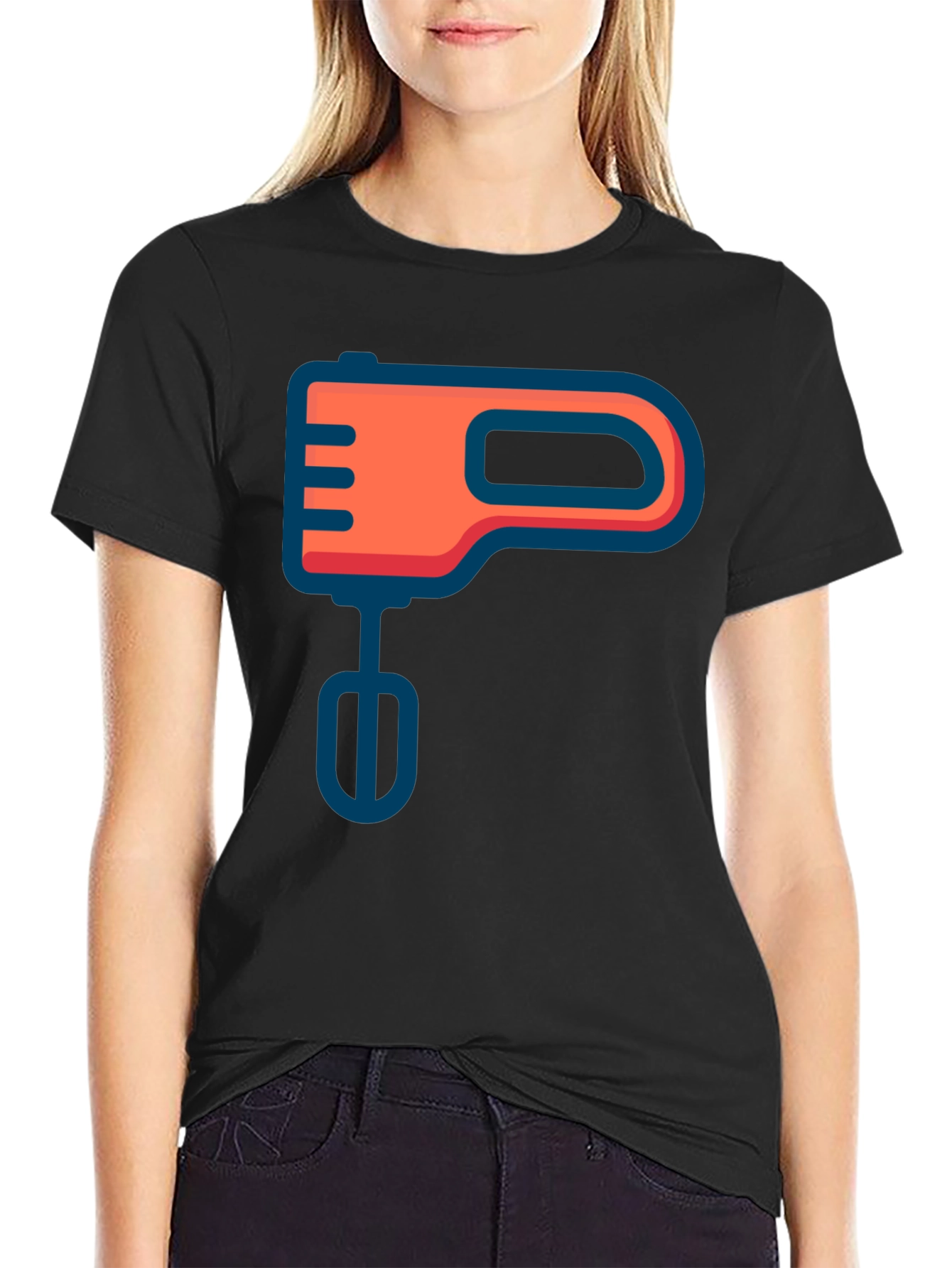 Mixer Graphic Tee - Black Cotton Blend