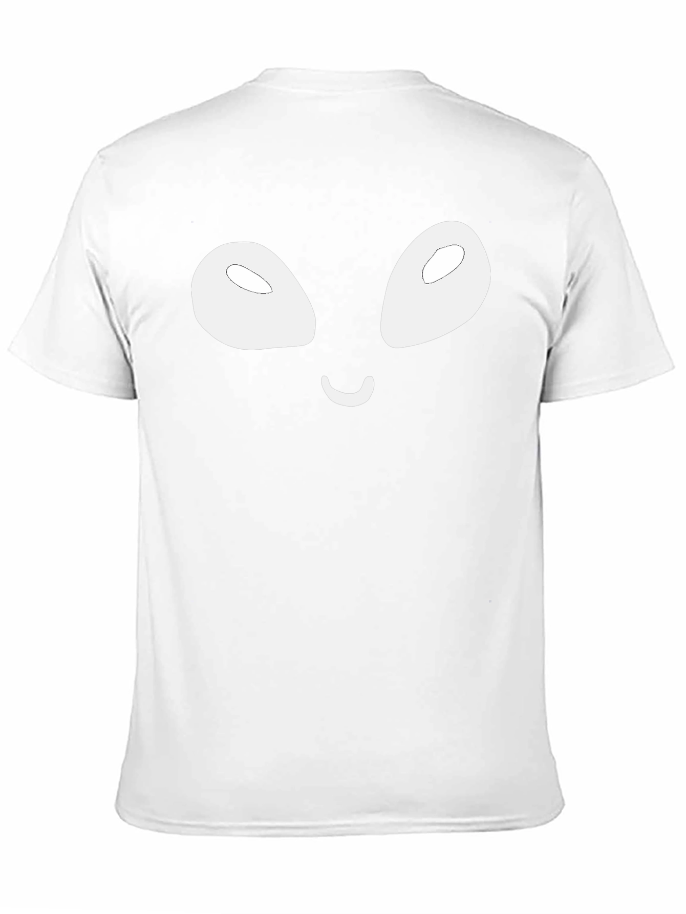 Alien Face Graphic Tee - Casual Black T-Shirt