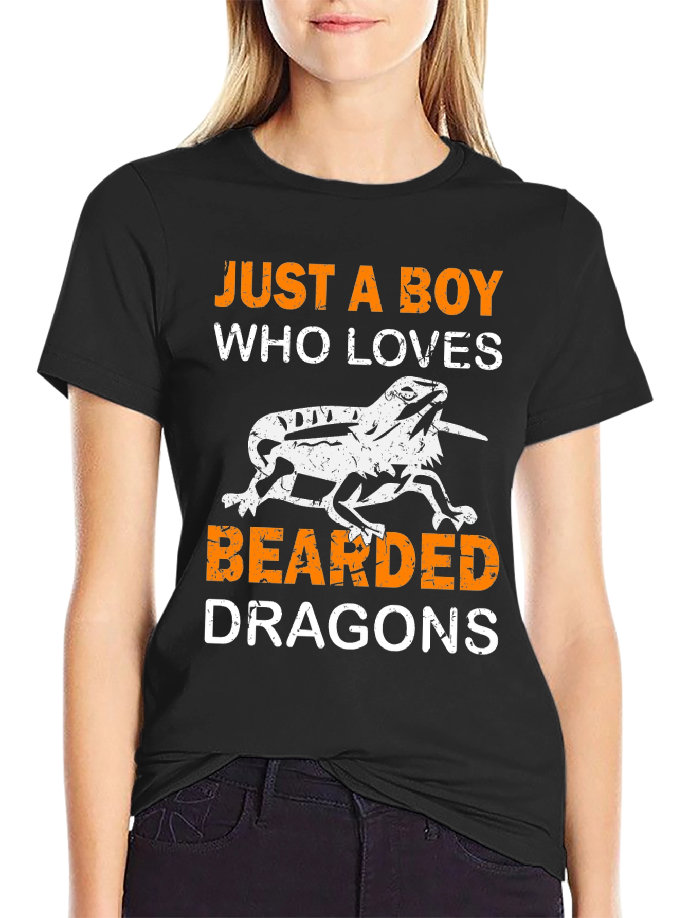 Boys Bearded Dragon Lover T-Shirt Reptile Pet Tee